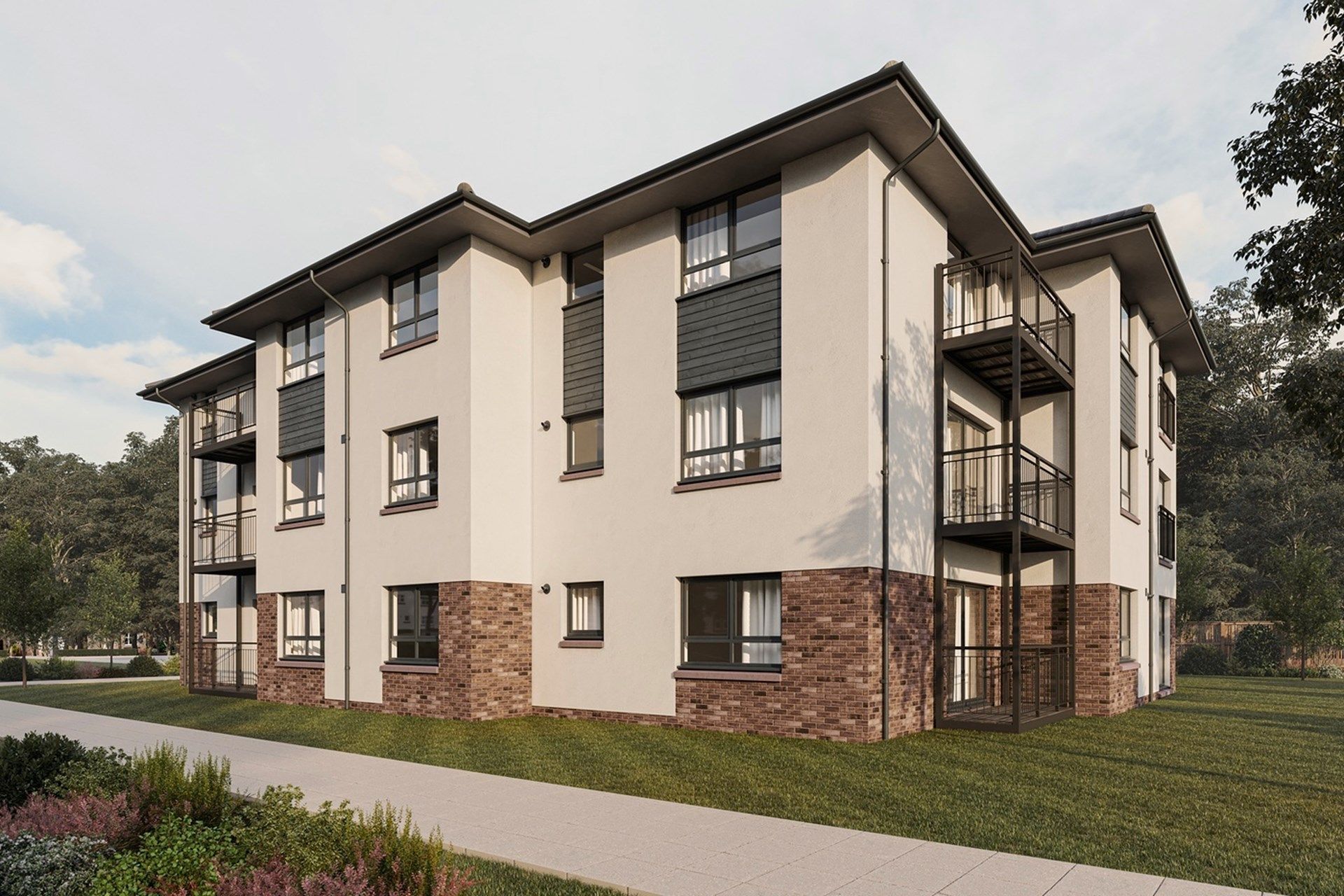 New home, 1 bed flat for sale in "Apartment Type B" at Maidenhill