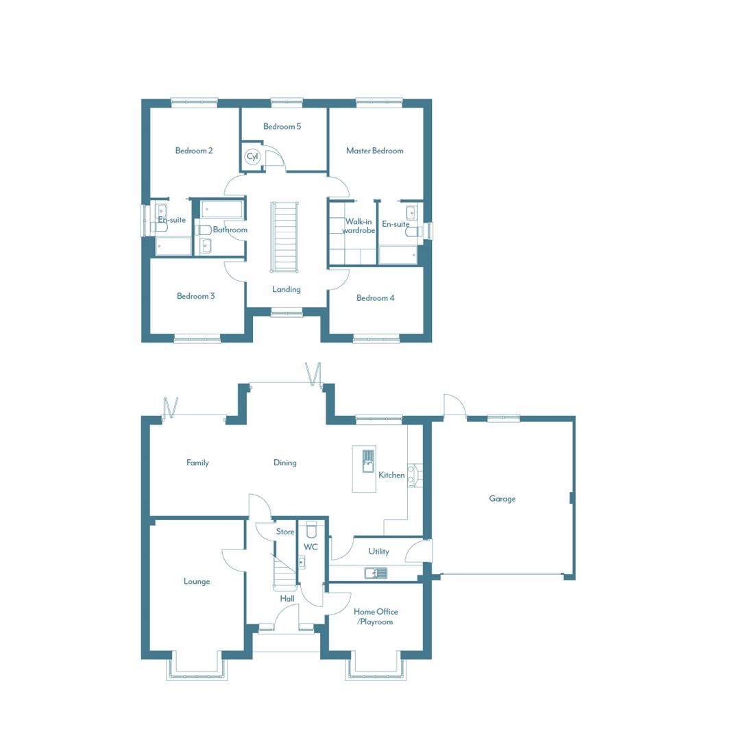 New home, 5 bed detached house for sale in Plot 20, Sawley, D'urton Rise, D'urton Lane