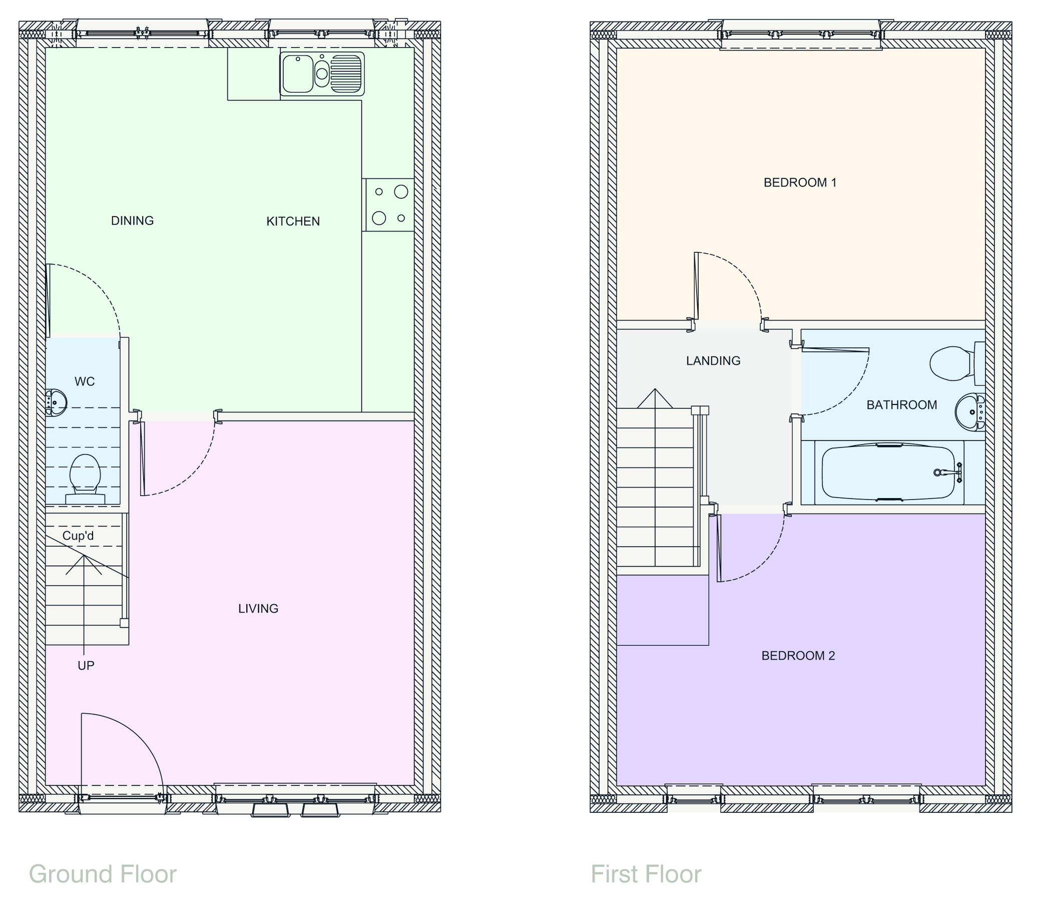 New home, 2 bed mews house for sale in Denfield Lane, Wheatley, Halifax