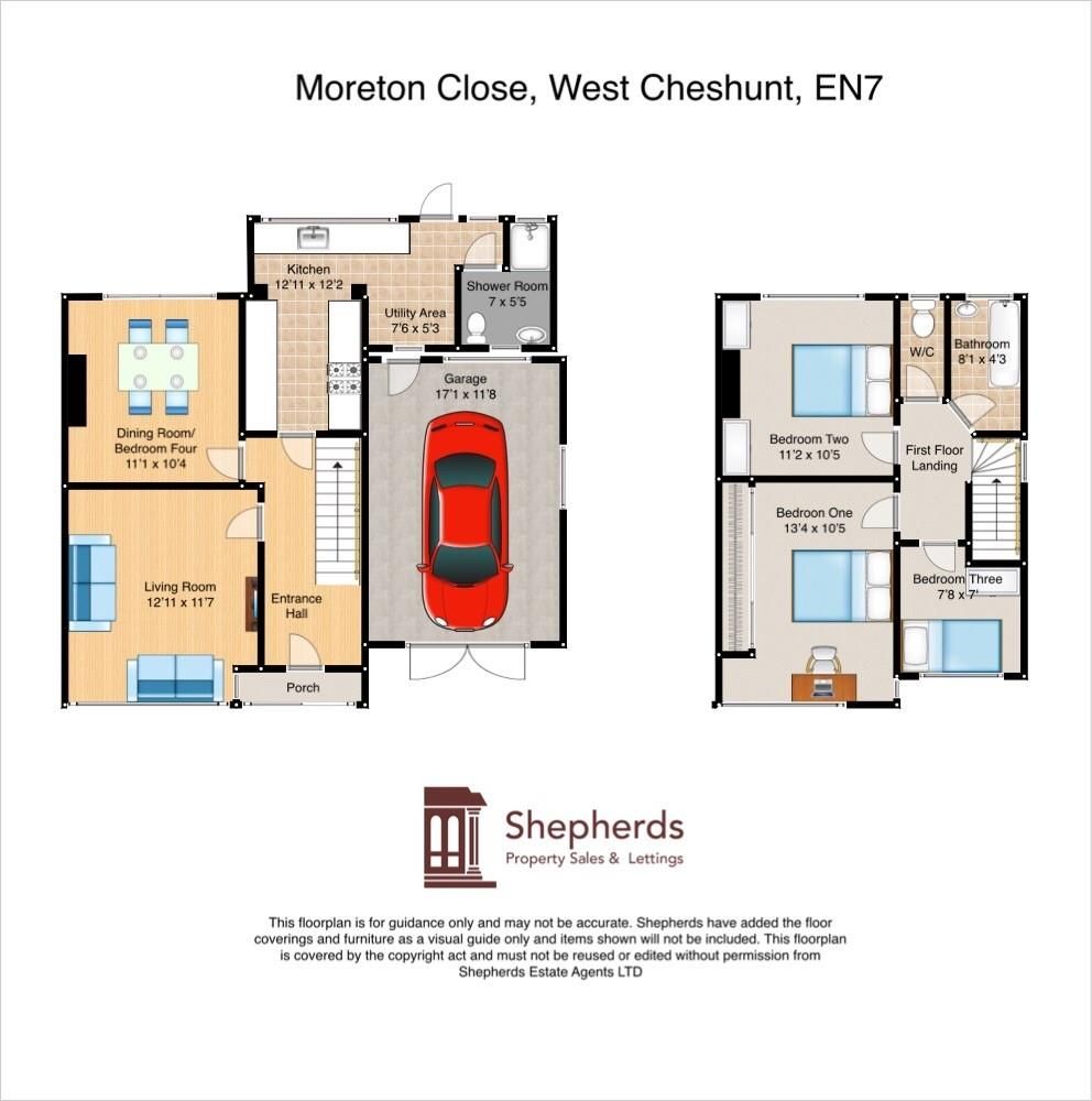 4 bed end terrace house for sale in Moreton Close, West Cheshunt EN7