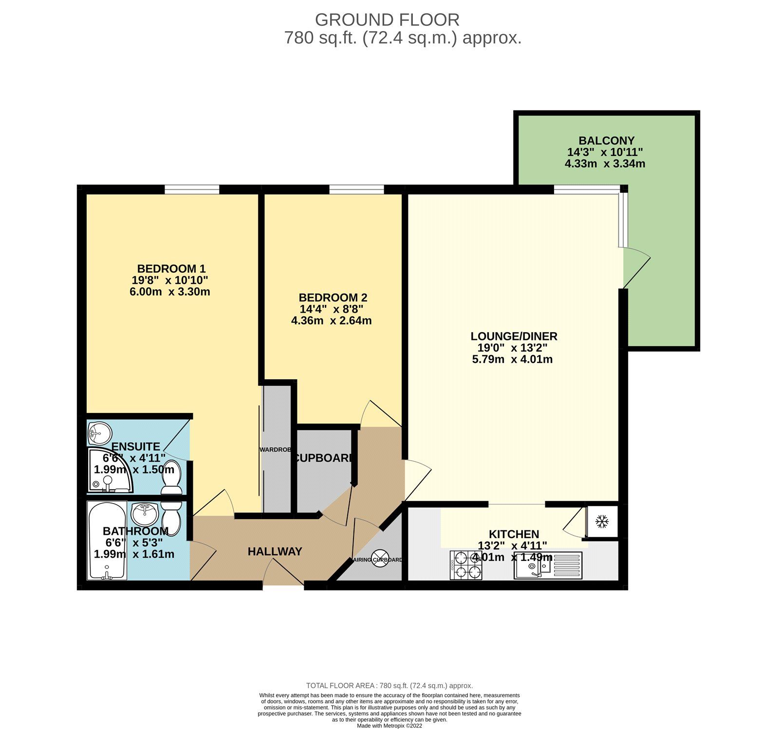 2 bed flat for sale in Kingfisher Meadow, Maidstone, Kent ME16 Zoopla