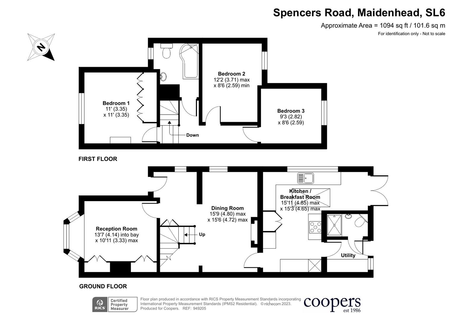 3 bed semidetached house for sale in Spencers Road, Maidenhead SL6