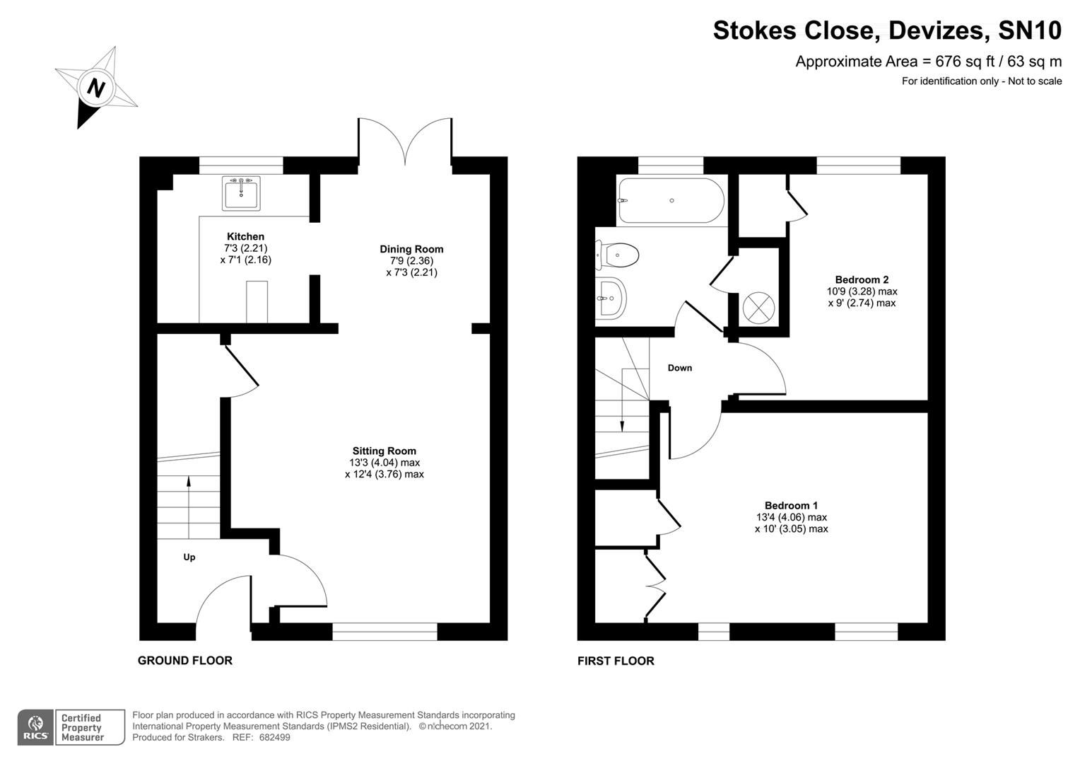 2 bed terraced house for sale in Stokes Close, Devizes SN10 Zoopla