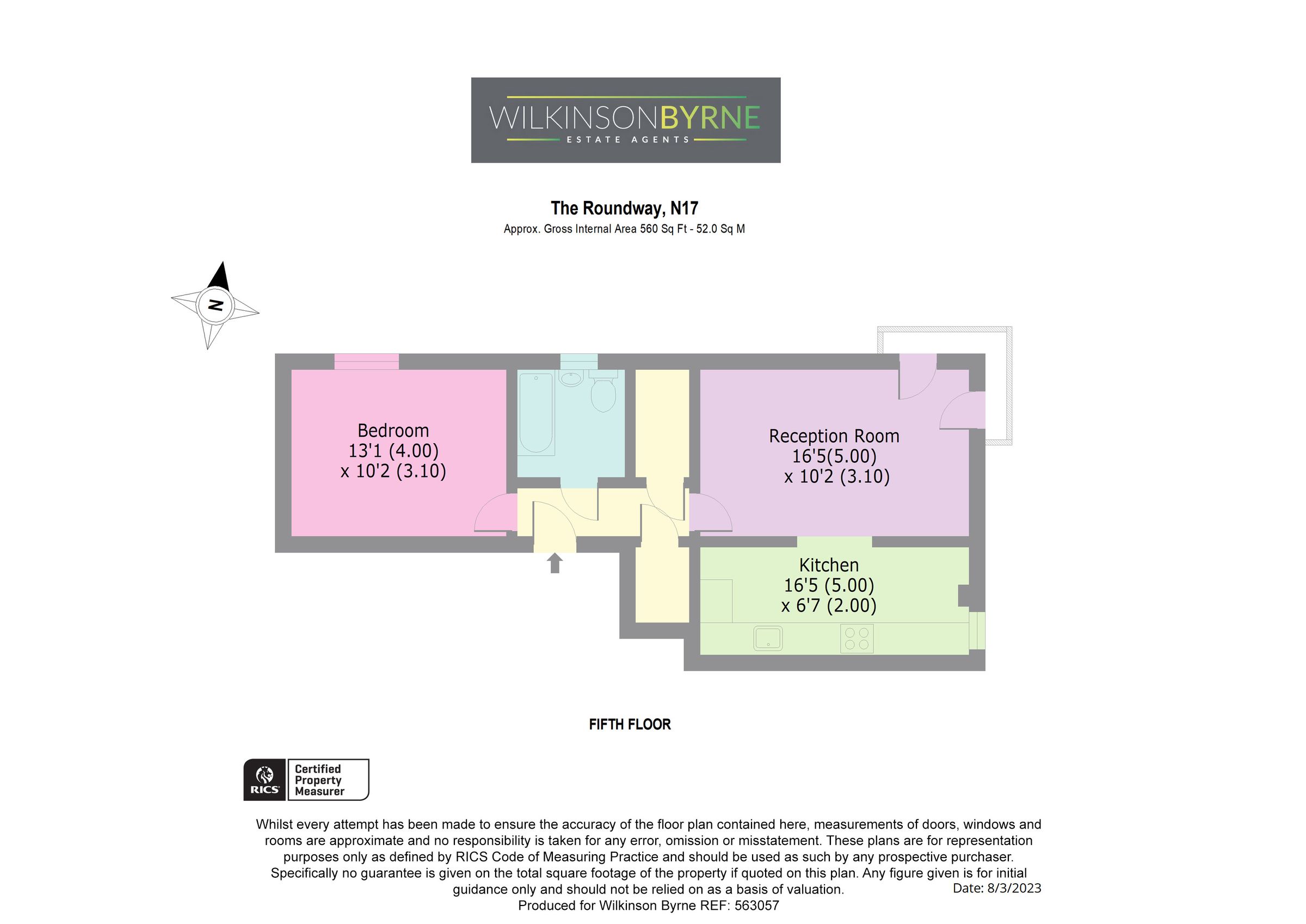 1 bed flat for sale in The Roundway, London N17 Zoopla