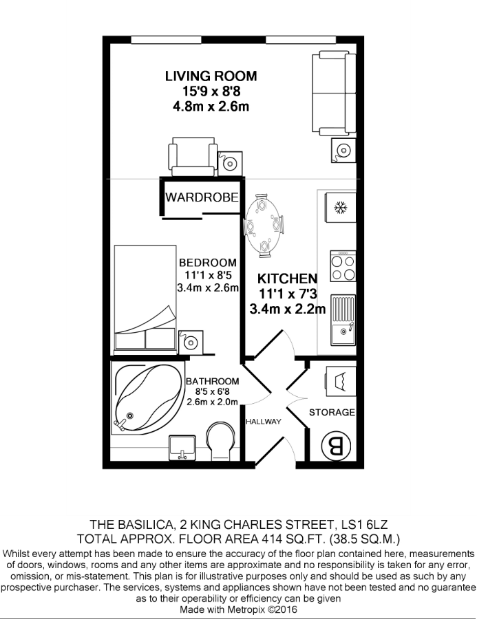 1 bed flat to rent in King Charles Street, Leeds LS1 Zoopla