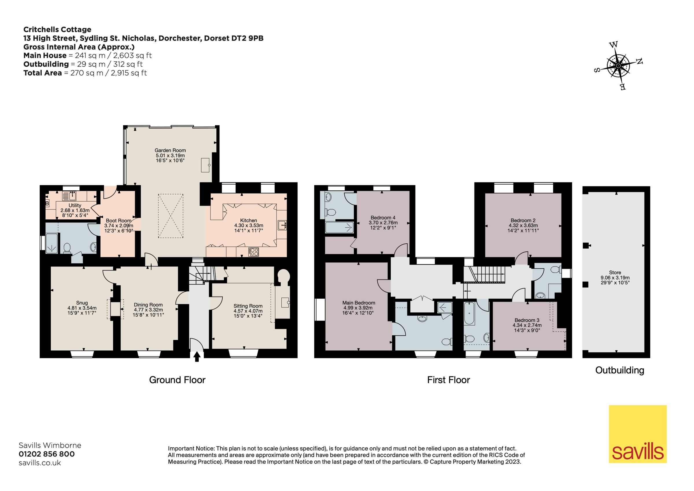 4 bed detached house for sale in High Street, Sydling St. Nicholas