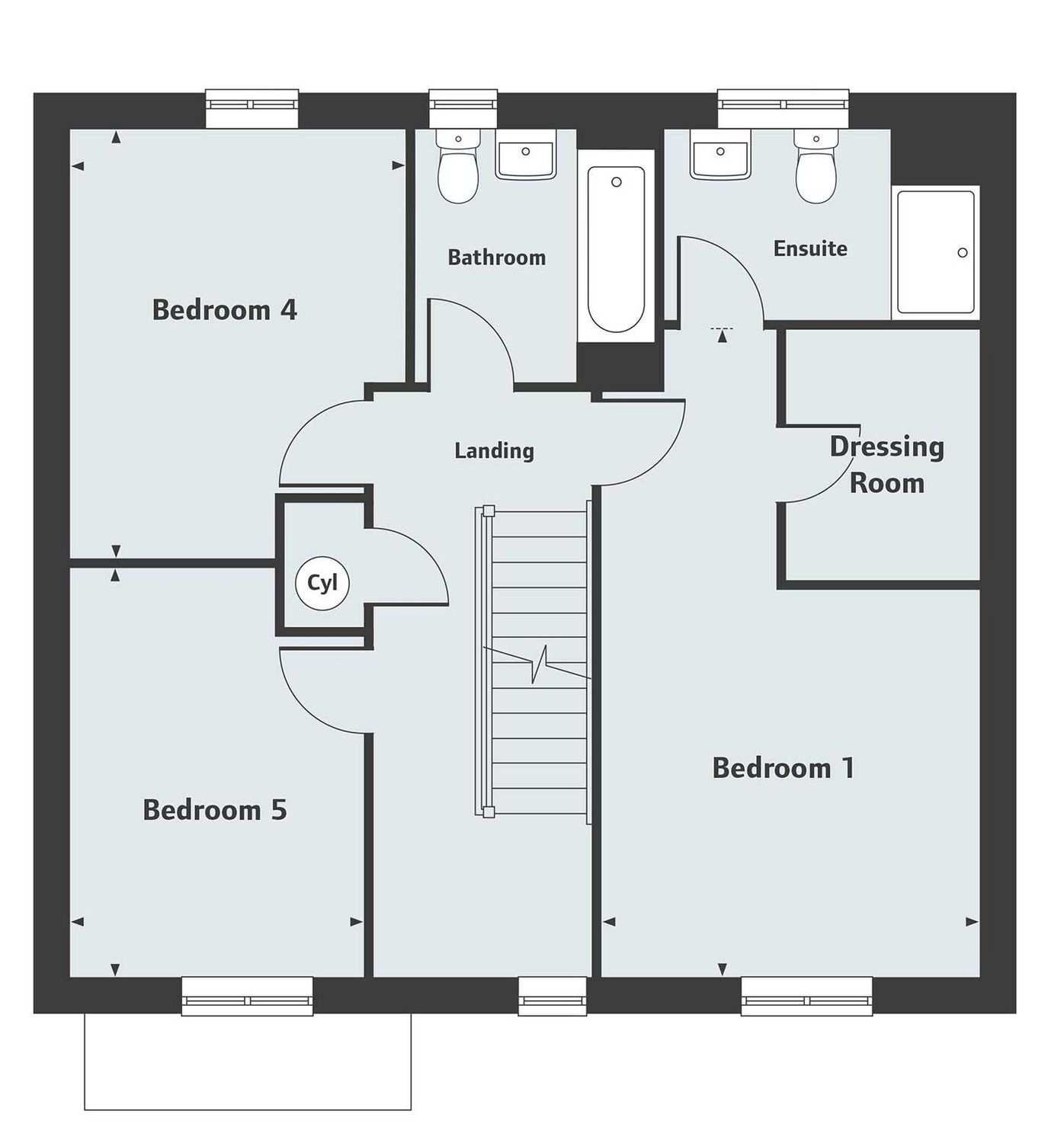 New home, 5 bed town house for sale in "Fletcher" at Jenkinson Way