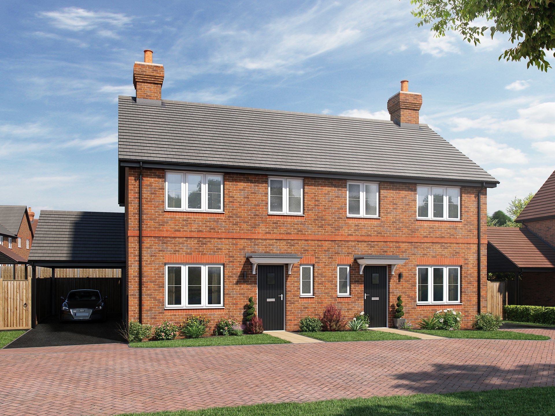 New home, 3 bed semidetached house for sale in "Blackthorn" at Rusper
