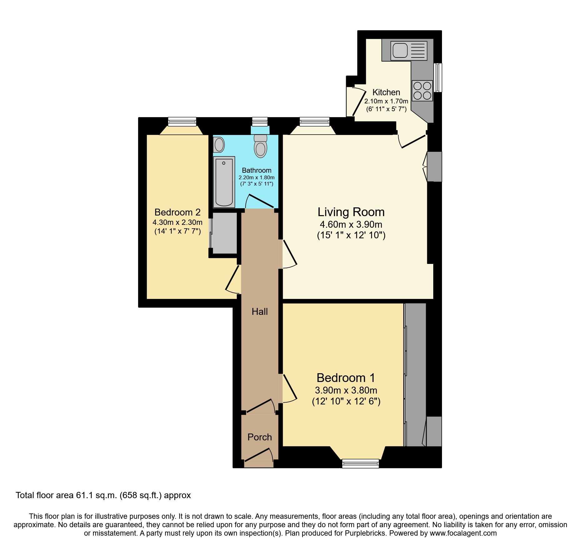 2 bed flat for sale in Rose Street, Dunfermline KY12 Zoopla