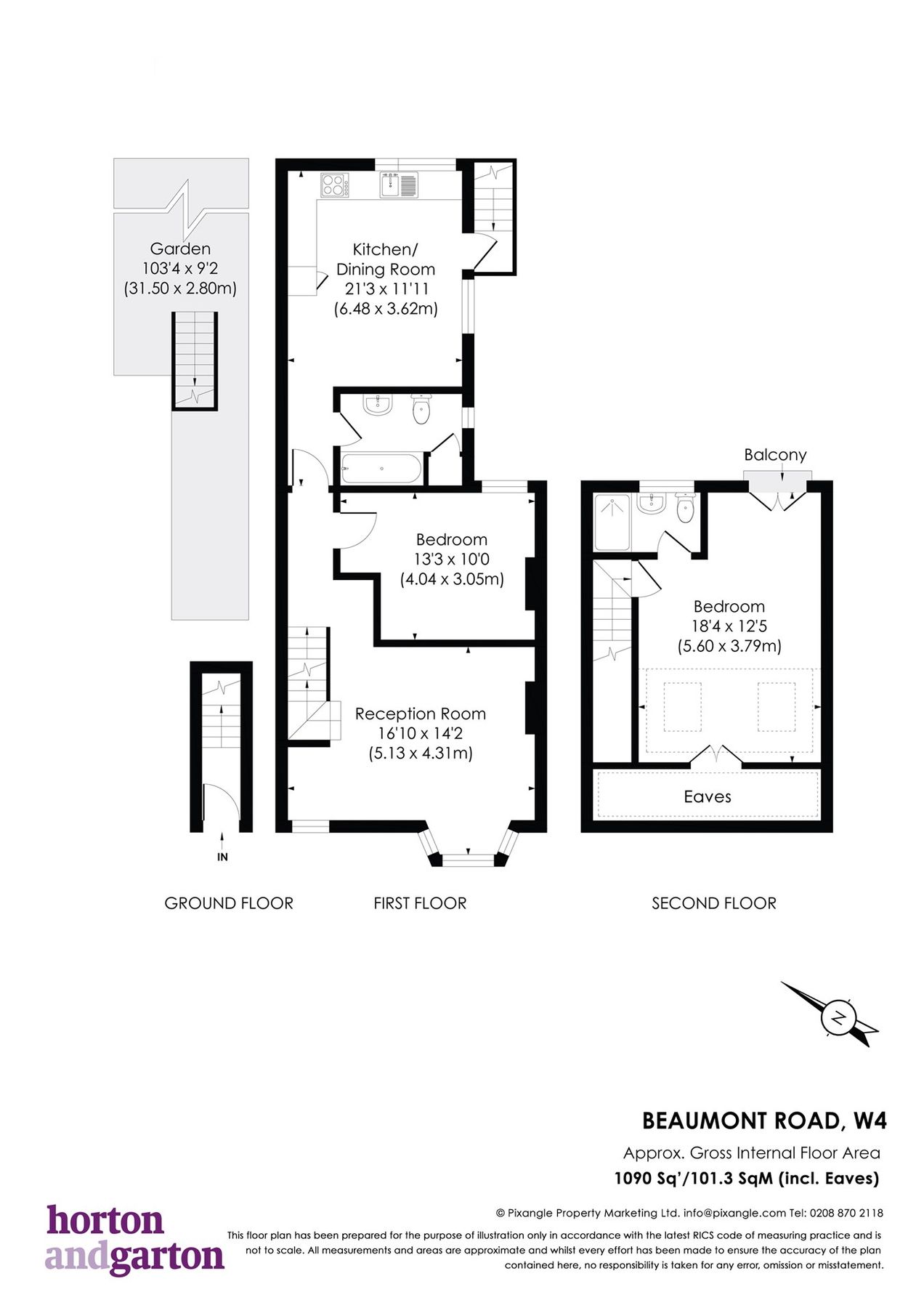 2 bed for sale in Beaumont Road, Chiswick Park, Chiswick W4