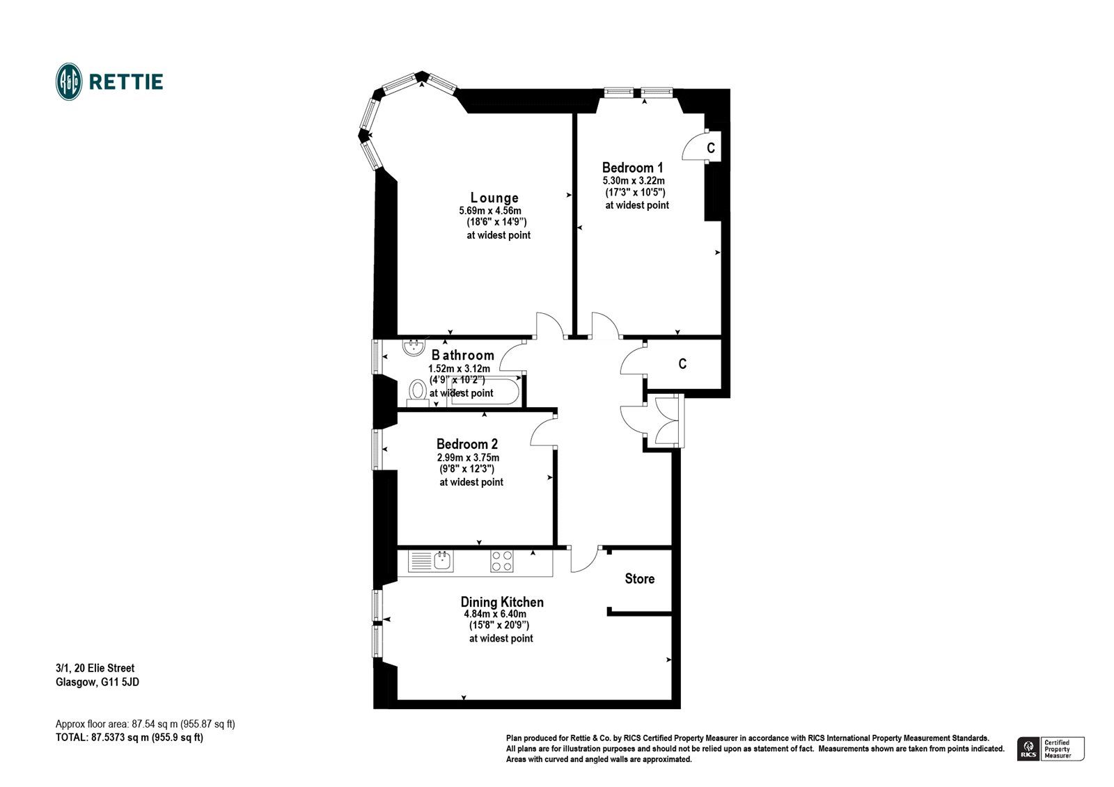 2 bed flat for sale in Elie Street, Partick, Glasgow G11 Zoopla
