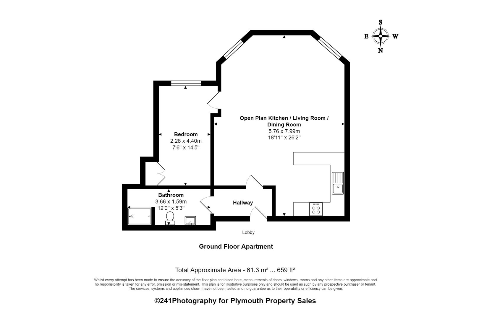 1 bed flat for sale in Nelson Gardens, Plymouth PL1 Zoopla