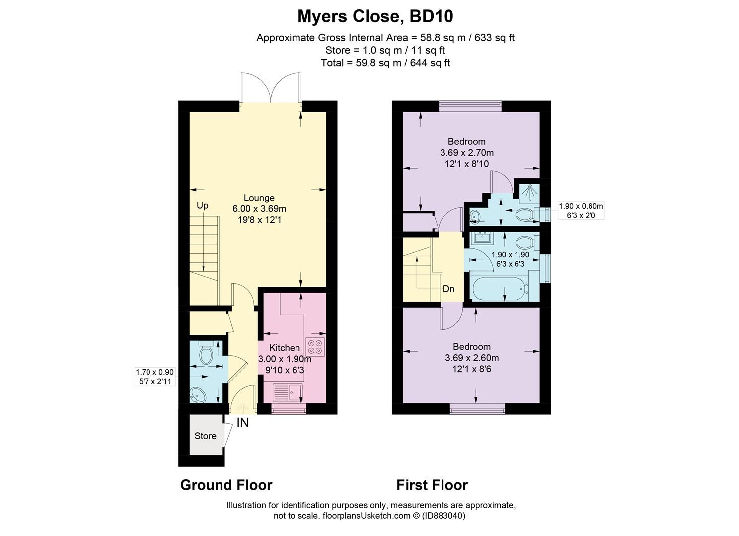 2 bed town house for sale in Myers Close, Idle, Bradford BD10 Zoopla