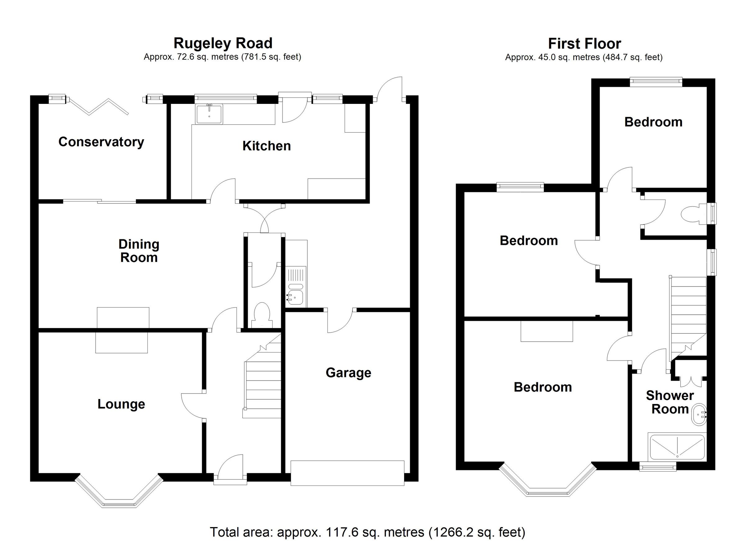 3 bed semidetached house for sale in Rugeley Road, Chase Terrace