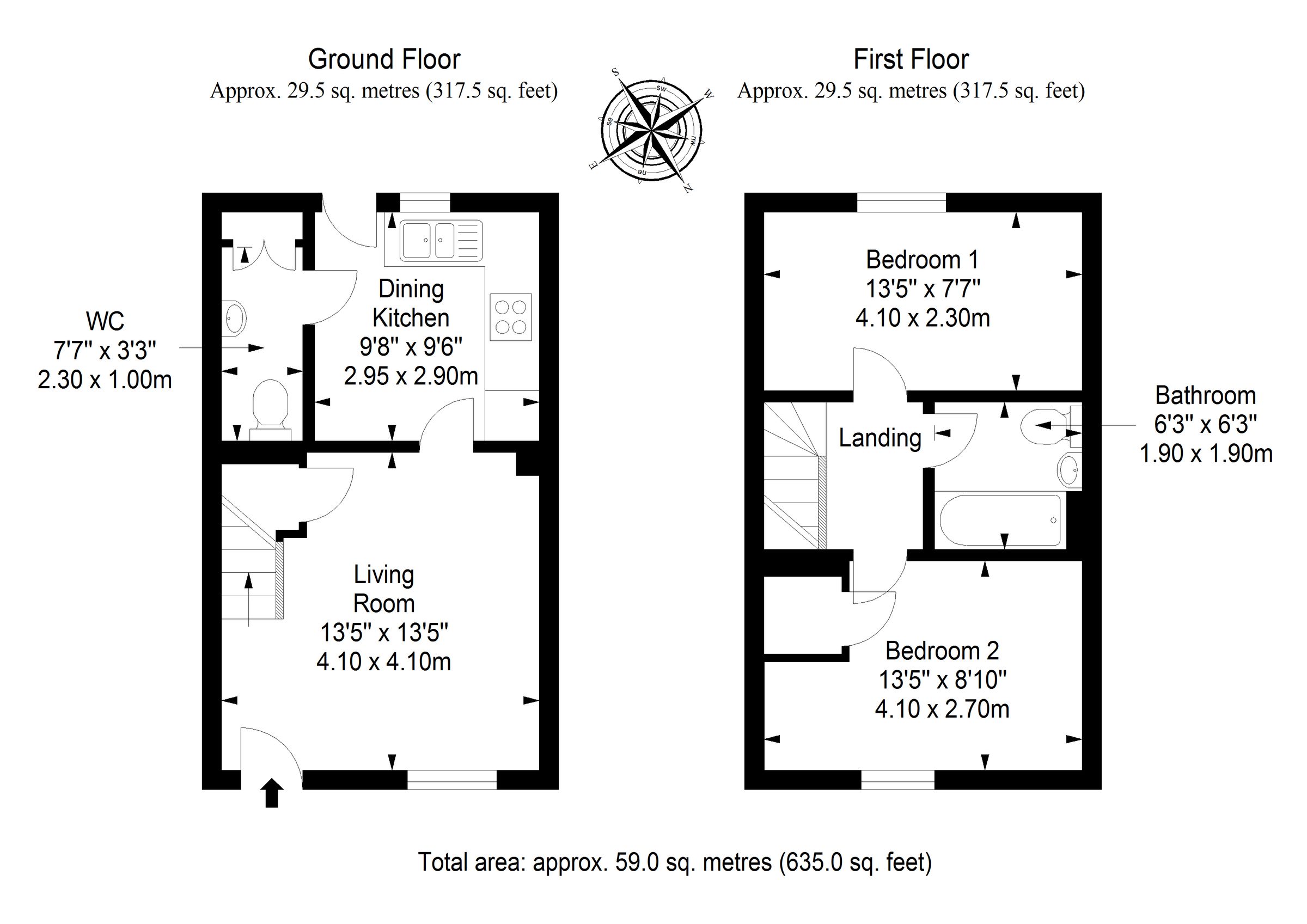 2 bed terraced house for sale in 44 Innes Neuk, Wallyford, East Lothian