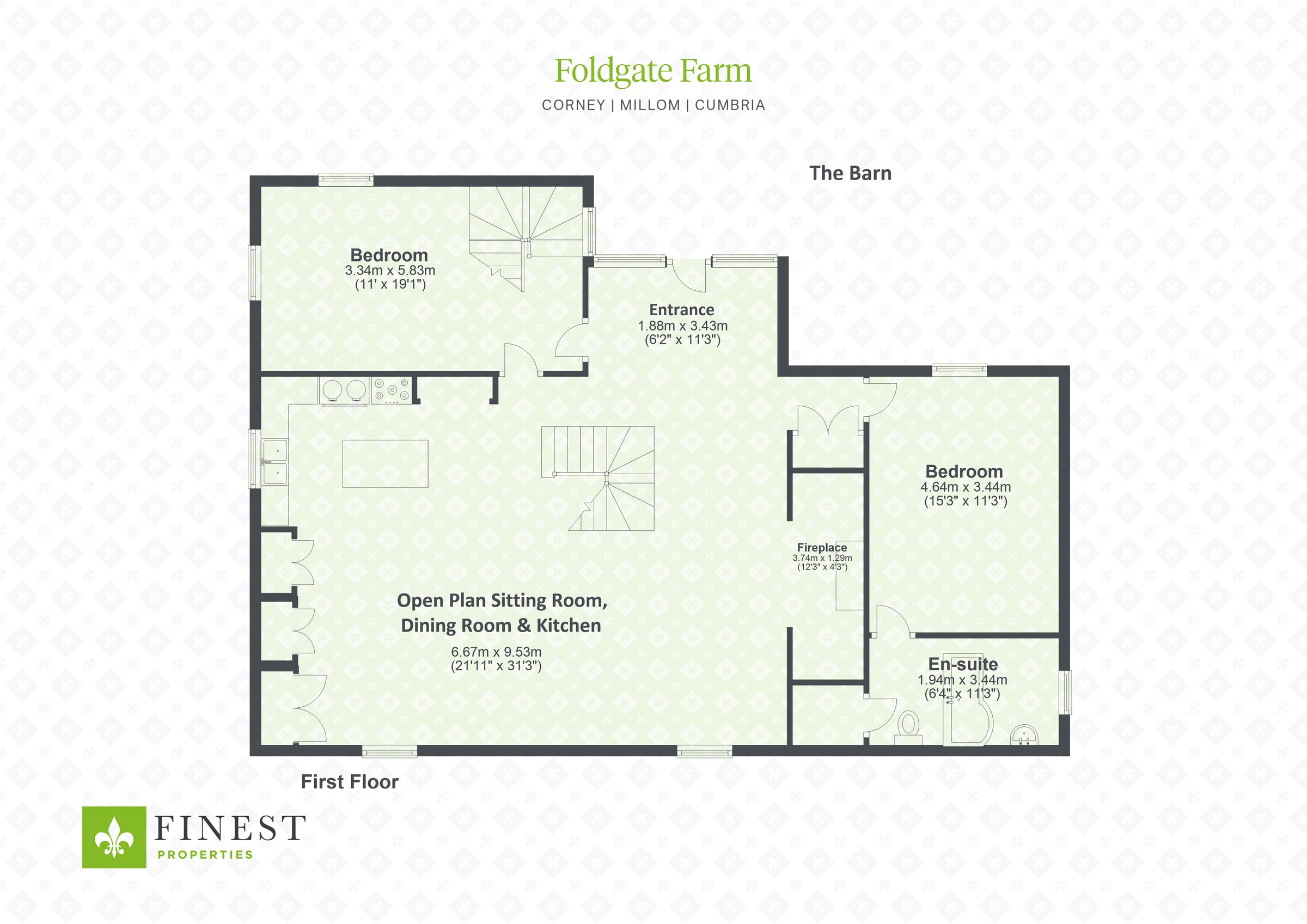 6 bed barn conversion for sale in The Barn, Foldgate Farm, Corney