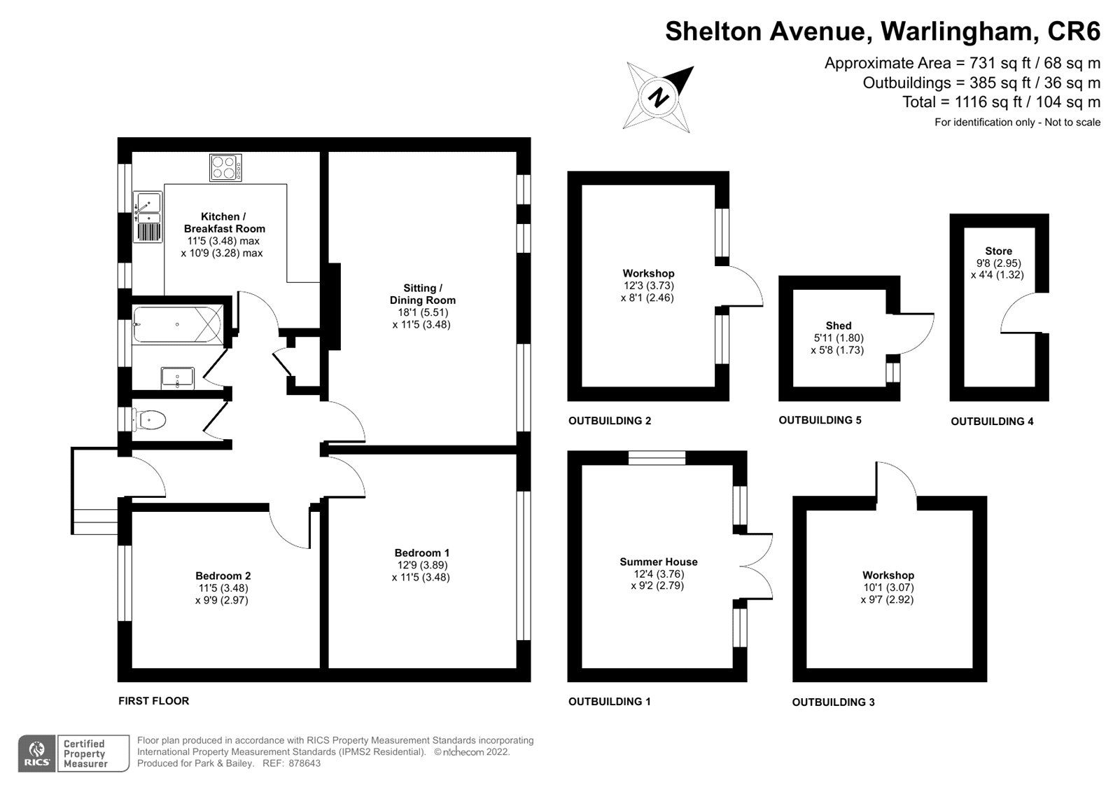2 bed for sale in Shelton Avenue, Warlingham, Surrey CR6