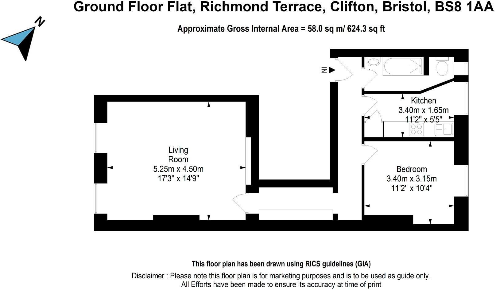 1 bed flat to rent in Richmond Terrace, Clifton, Bristol BS8 Zoopla