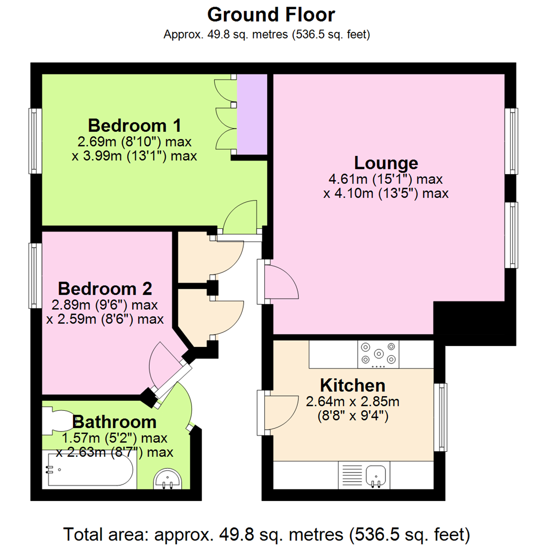 2 bed flat for sale in Sheridan Way, Sherwood, Nottingham NG5 Zoopla