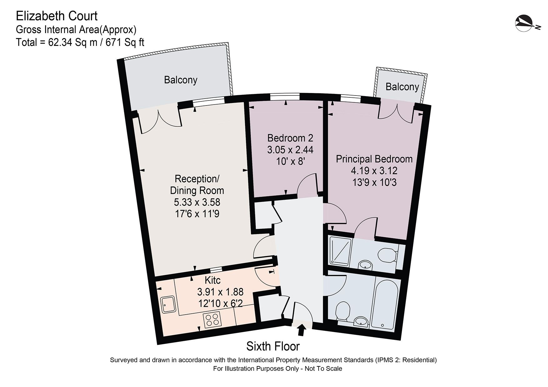 2 bed flat for sale in Palgrave Gardens, Marylebone, London NW1 Zoopla