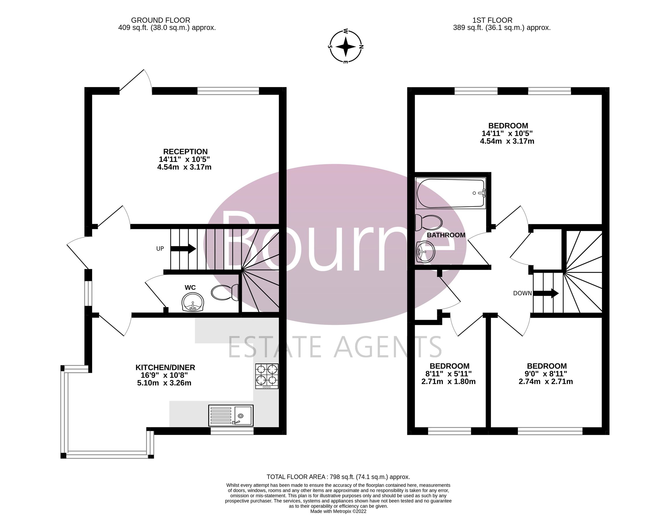 3 bed end terrace house for sale in Rydens Way, Old Woking, Woking GU22
