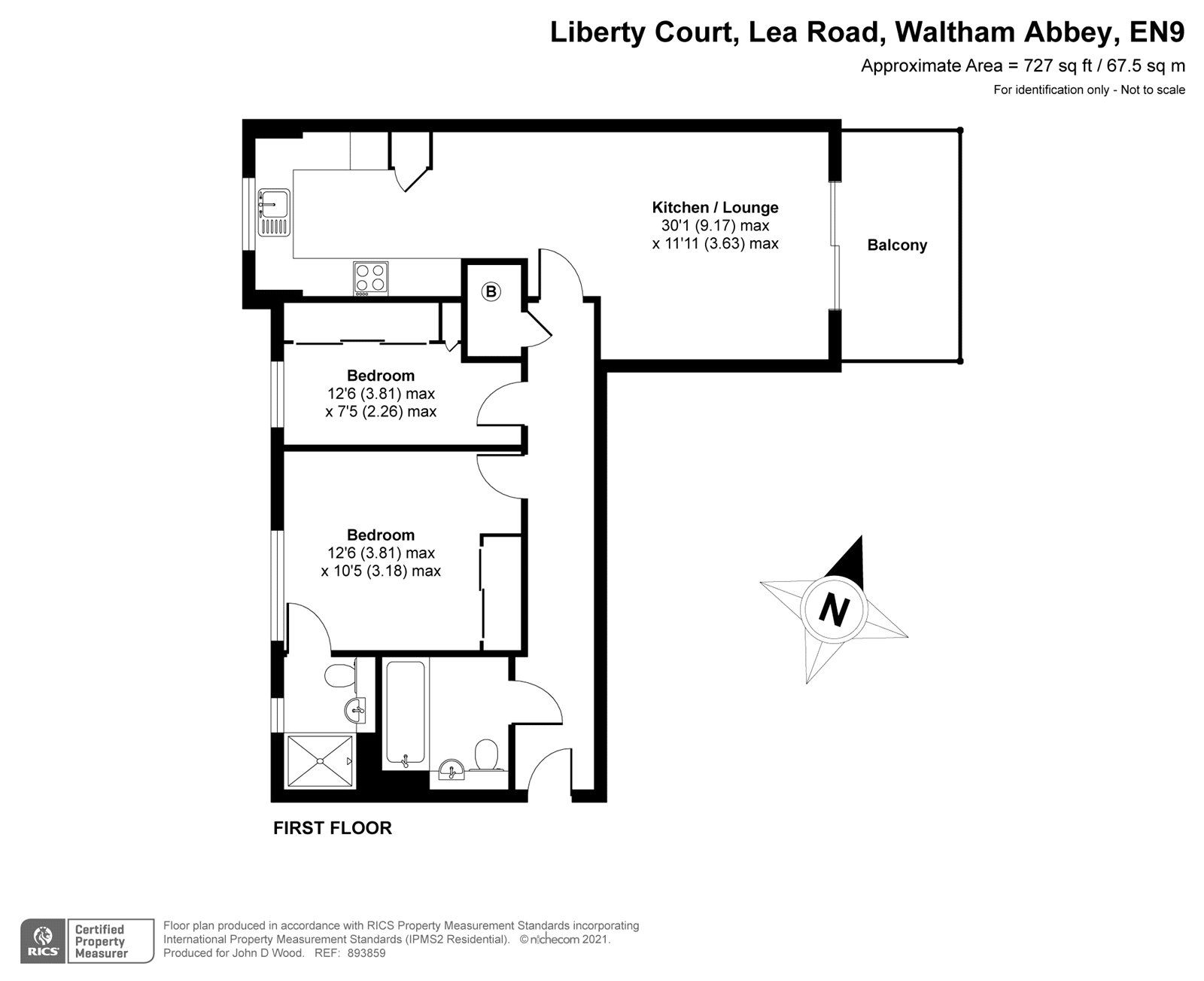 2 bed flat for sale in Lea Road, Waltham Abbey EN9 Zoopla