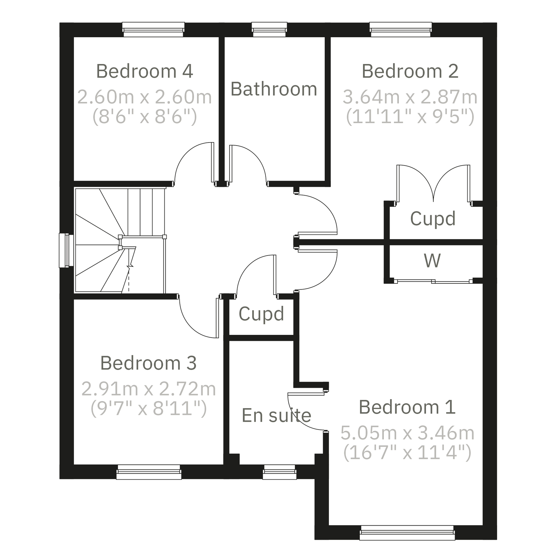 New home, 4 bed detached house for sale in "The Longthorpe+" at Dappers