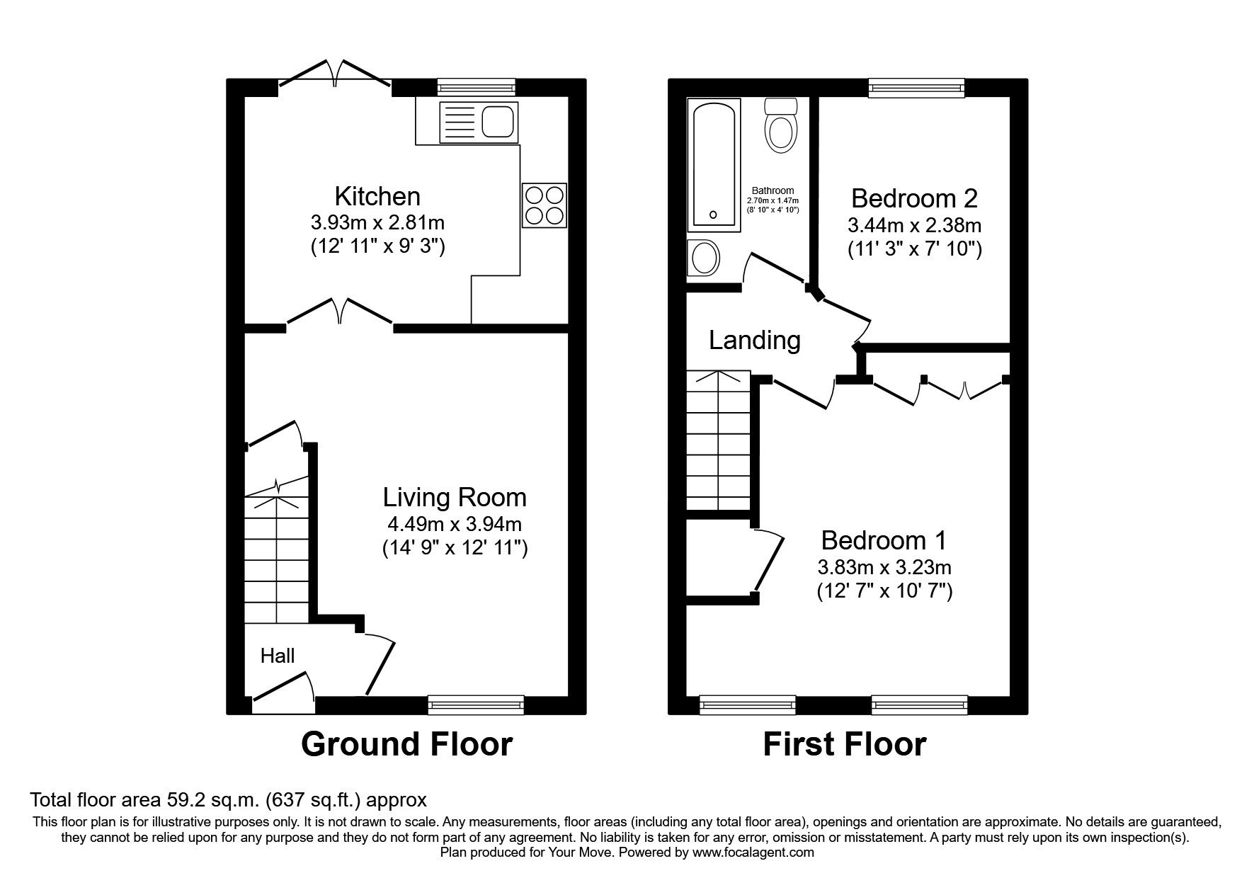 2 bed semidetached house for sale in Union Place, Brightons, Falkirk, Stirlingshire FK2 Zoopla