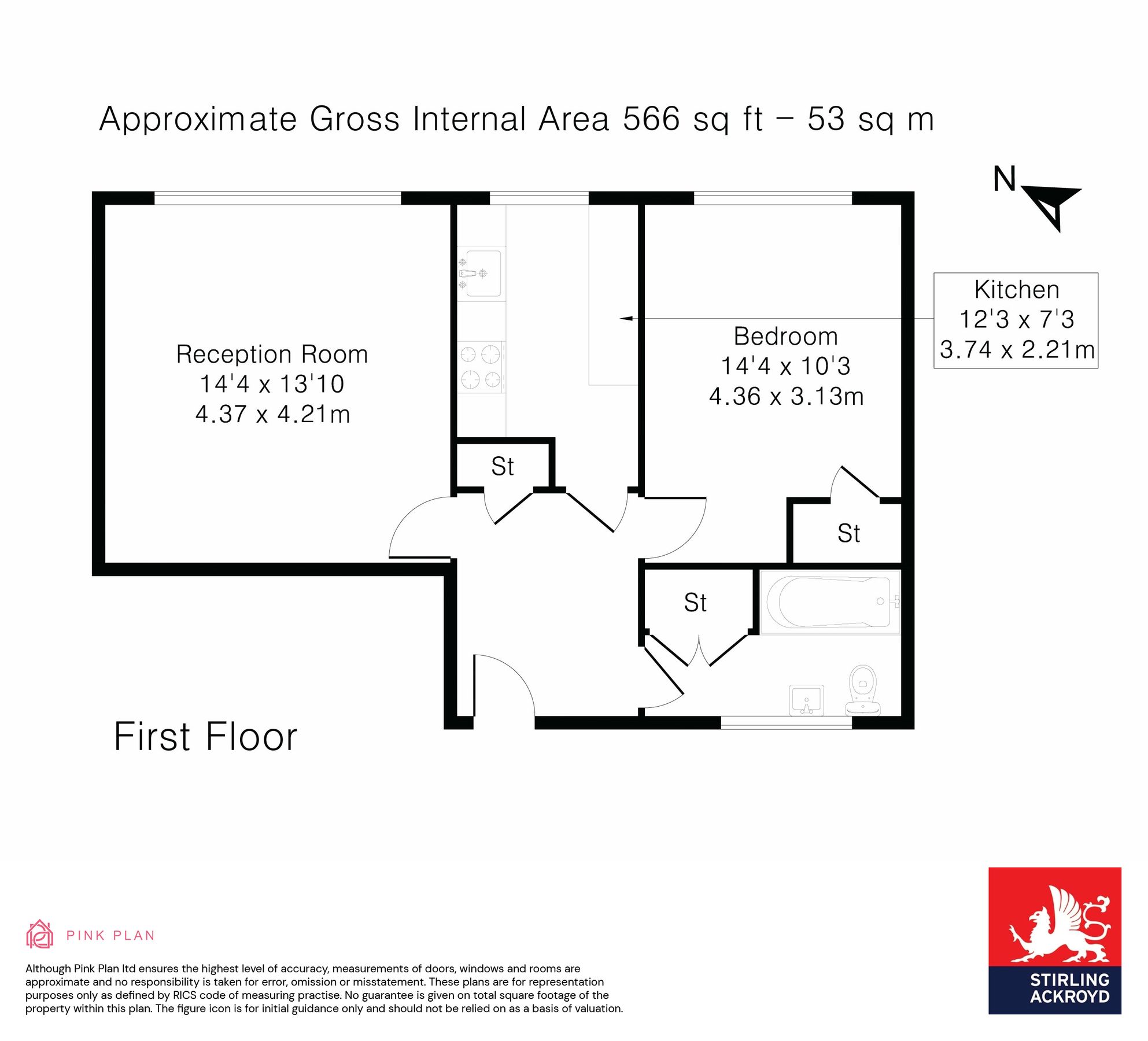 1 bed flat for sale in Thurlestone Parade, High Street, Shepperton