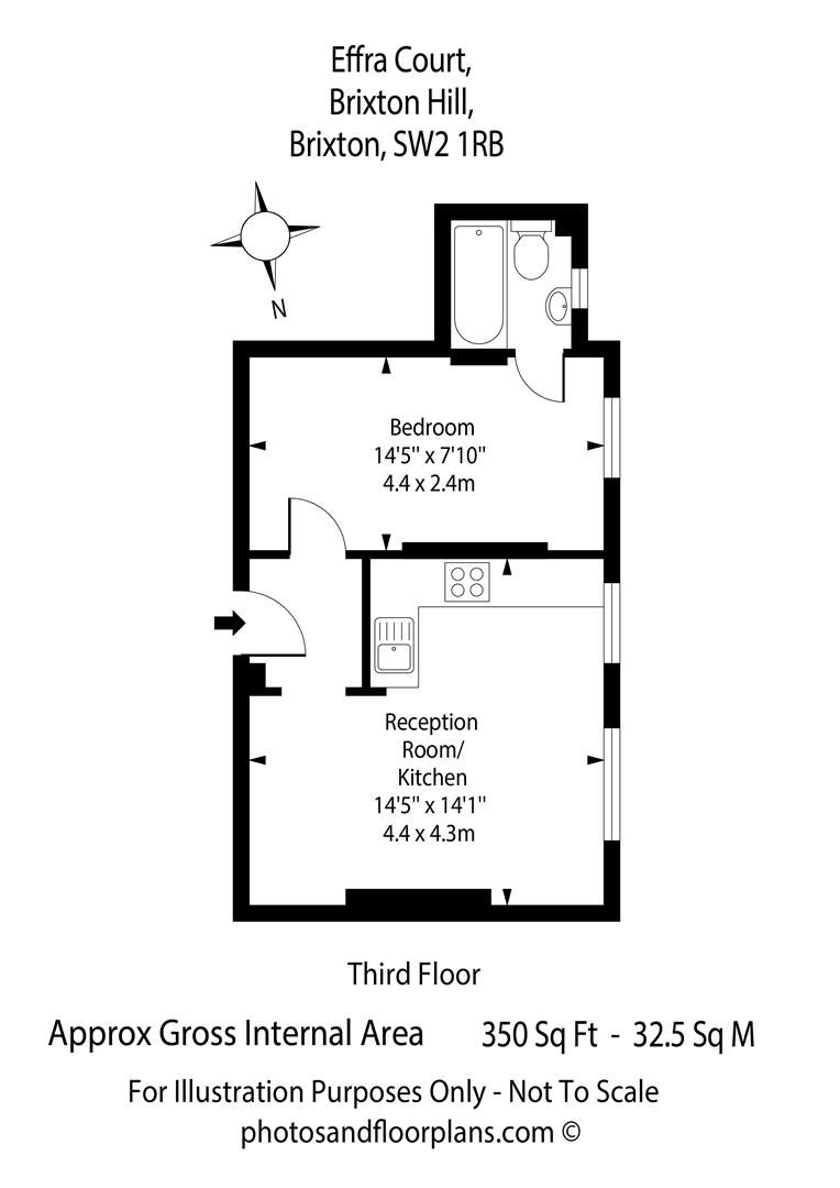 1 bed flat for sale in Effra Court, Brixton Hill, Brixton SW2 Zoopla