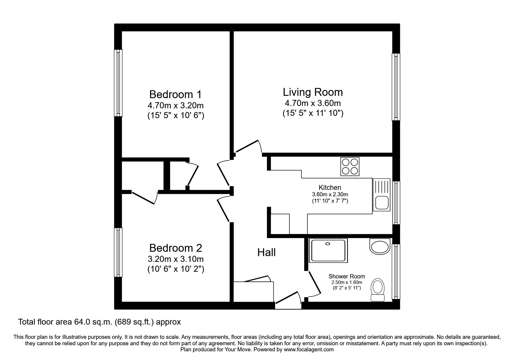 2 bed flat for sale in Forth Crescent, Dundee, Angus DD2 Zoopla