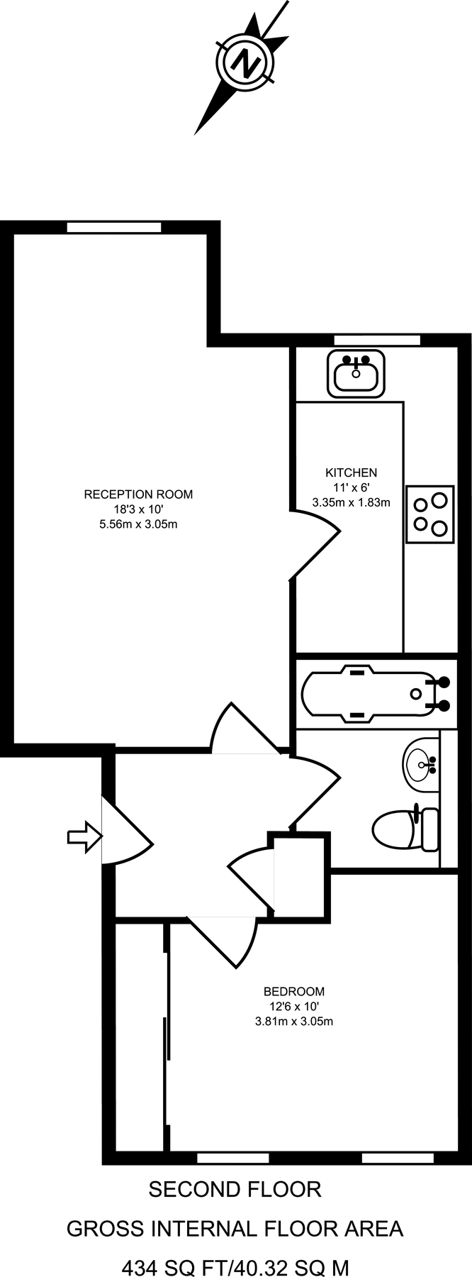 1 bed flat to rent in Offers Court, Kingston, Kingston Upon Thames KT1