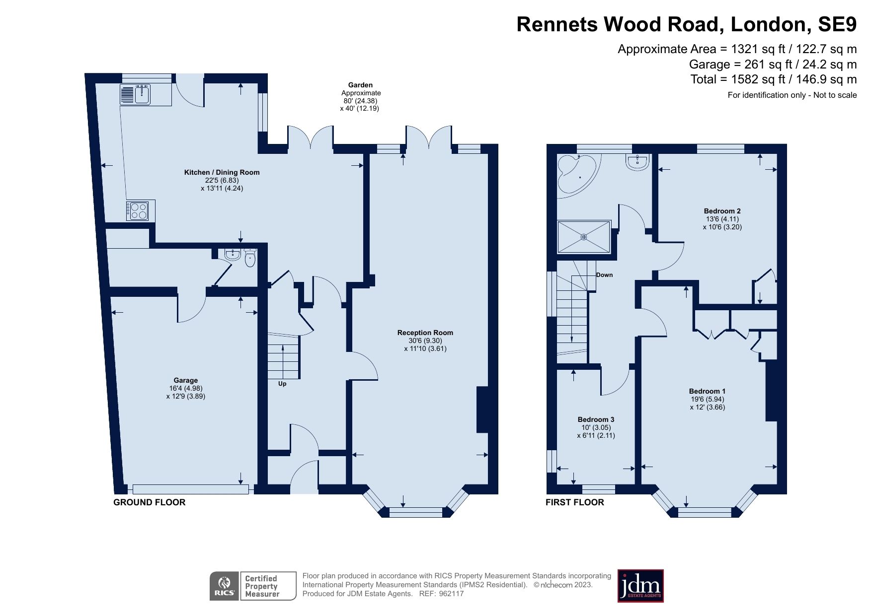 3 bed semidetached house for sale in Wood Road, London SE9