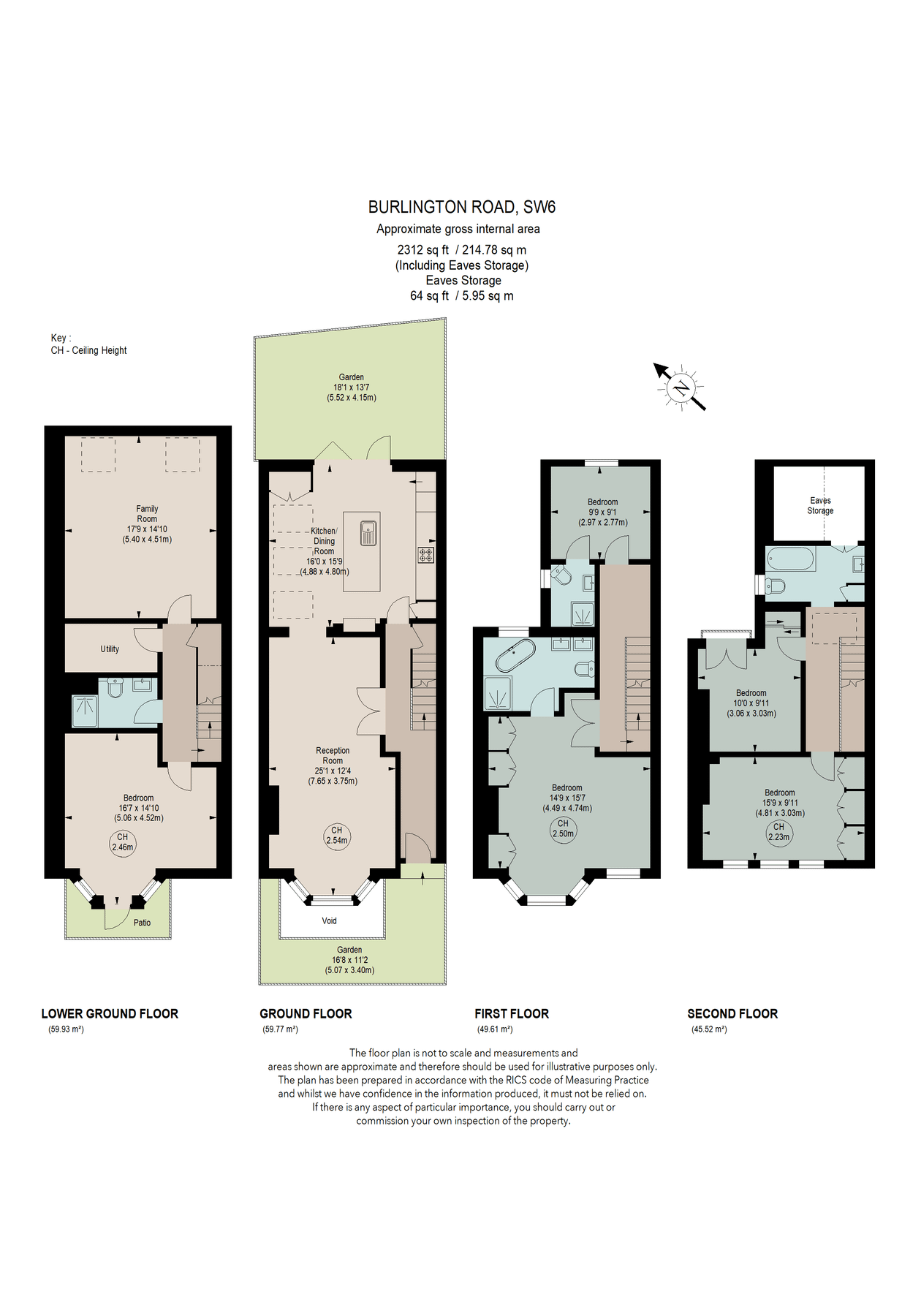 5 bed terraced house for sale in Burlington Road, Fulham, London SW6