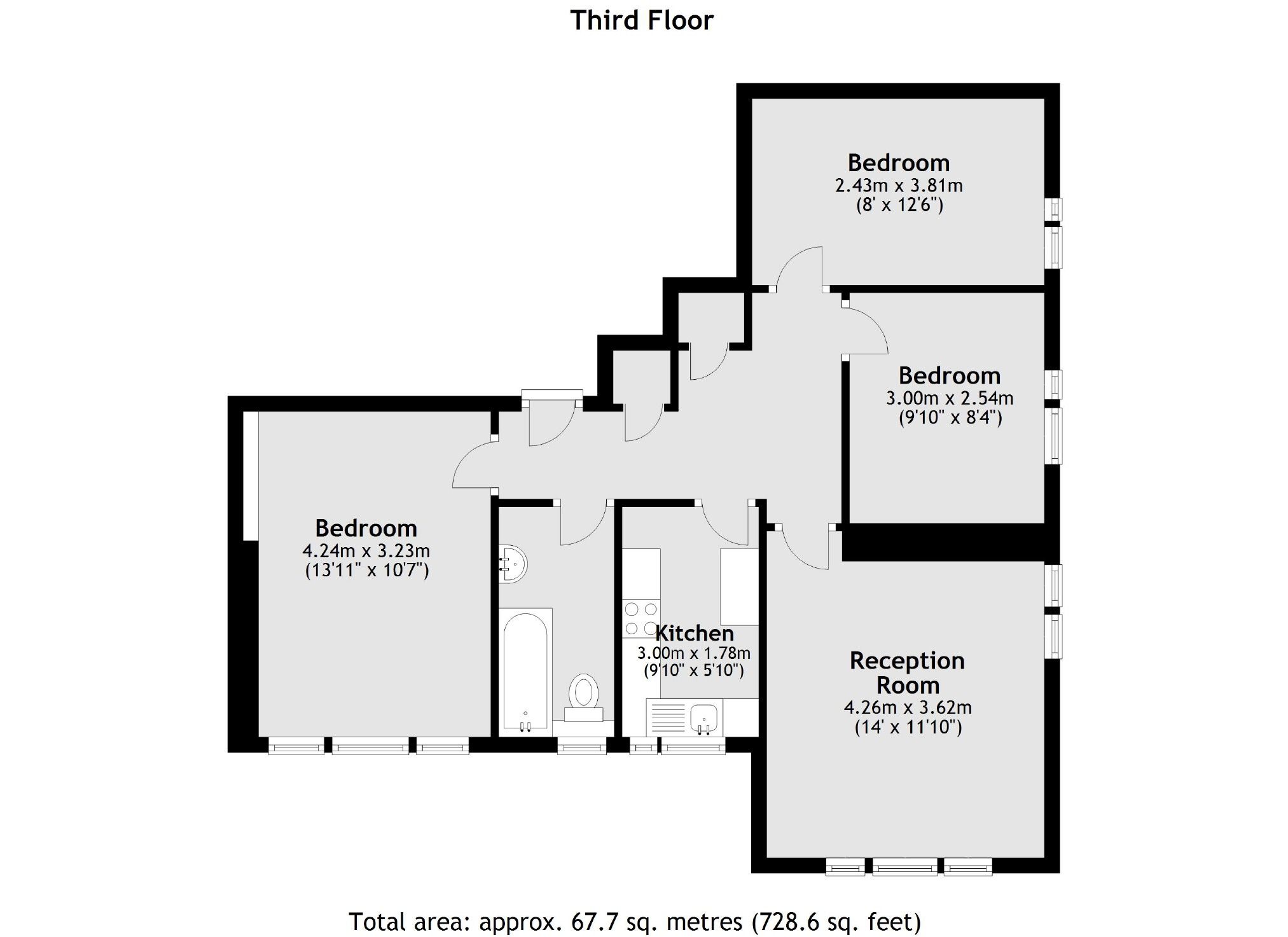 3 bed flat for sale in Redcliffe Close, Old Brompton Road, London SW5