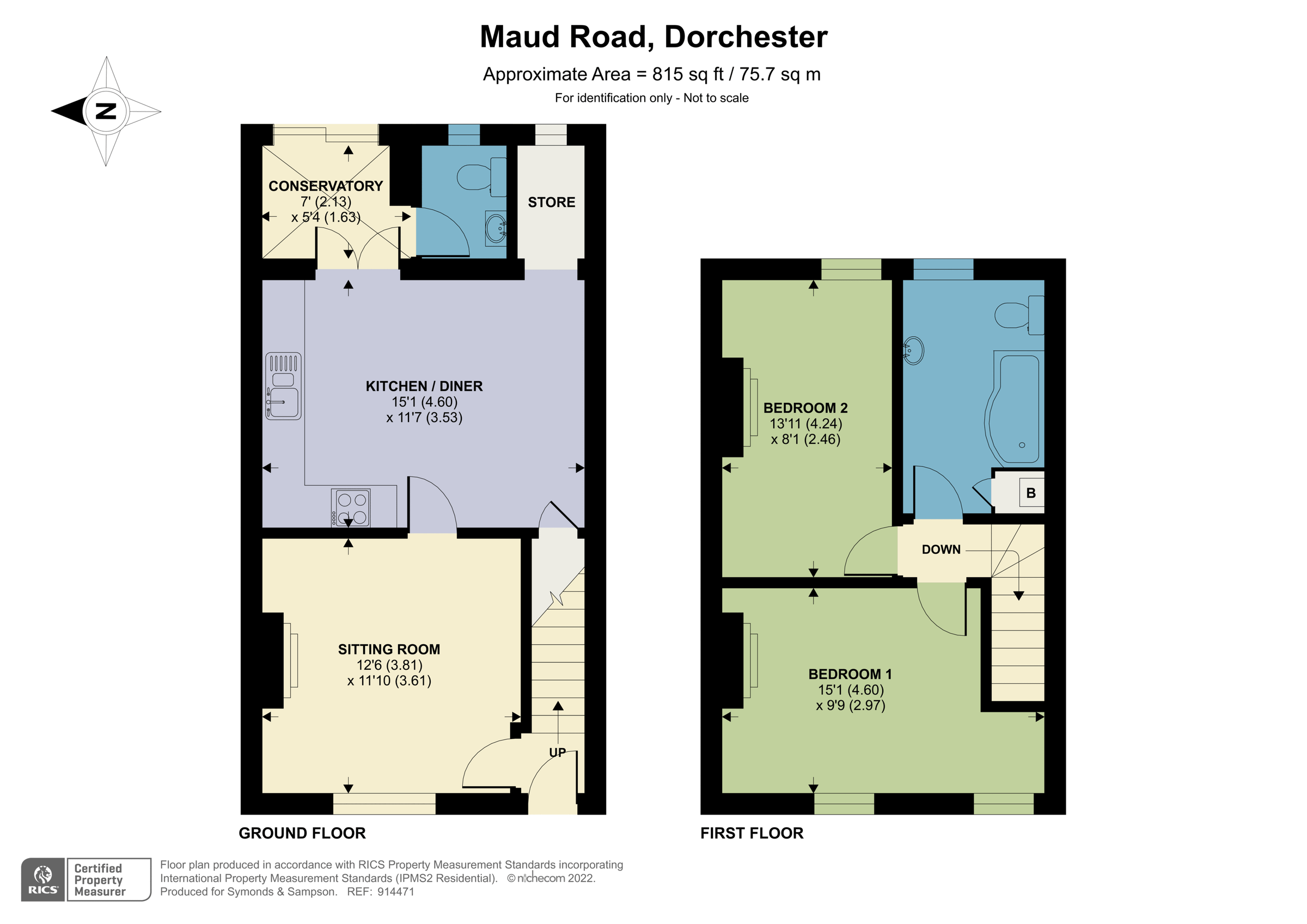 2 bed terraced house for sale in Maud Road, Dorchester DT1 Zoopla