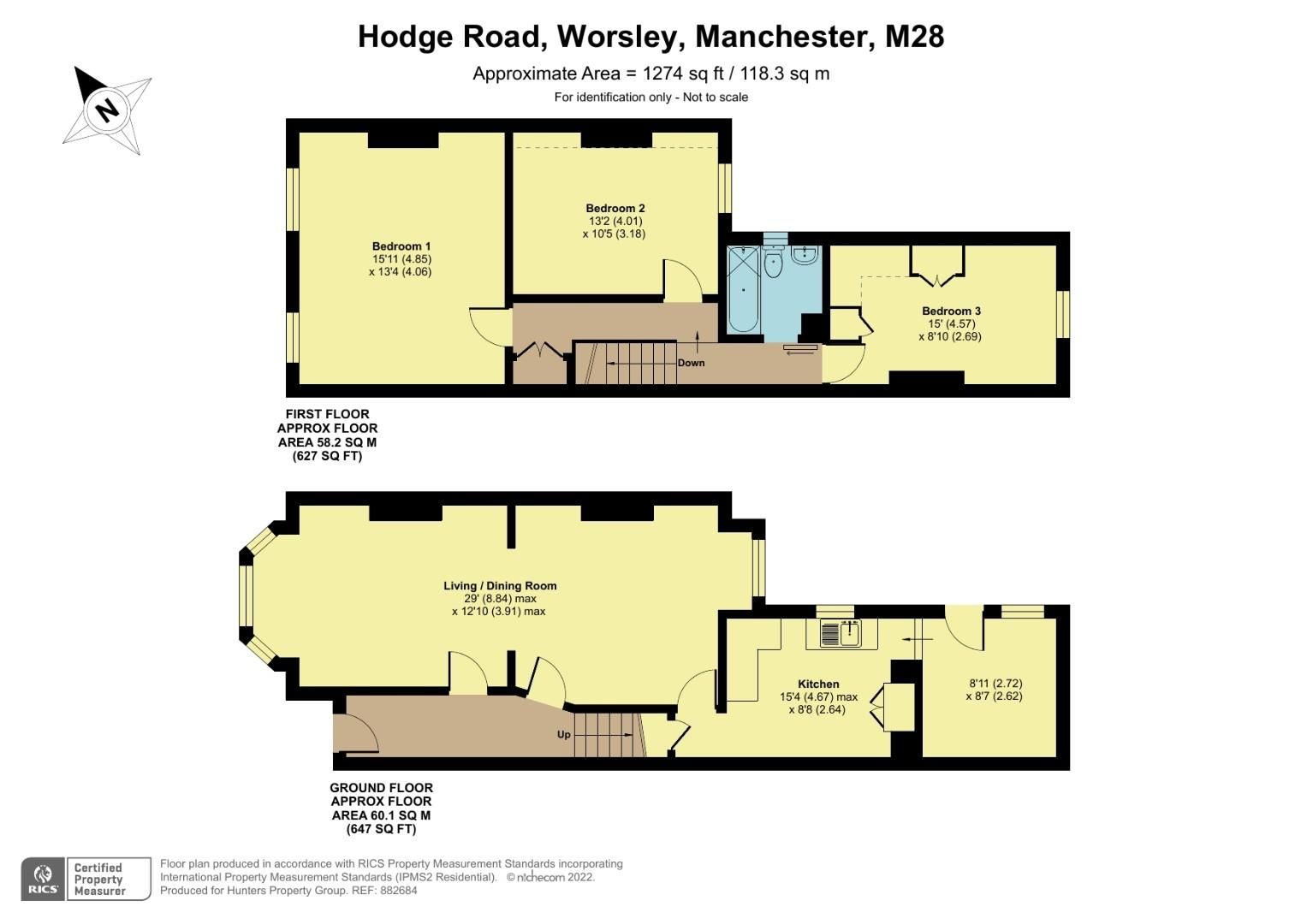3 bed terraced house for sale in Hodge Road, Walkden, Manchester M28