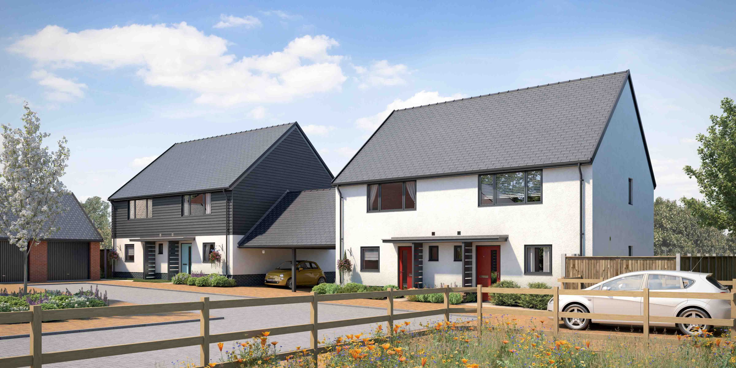 New home, 3 bed semidetached house for sale in Pidney Hill, Hazelbury