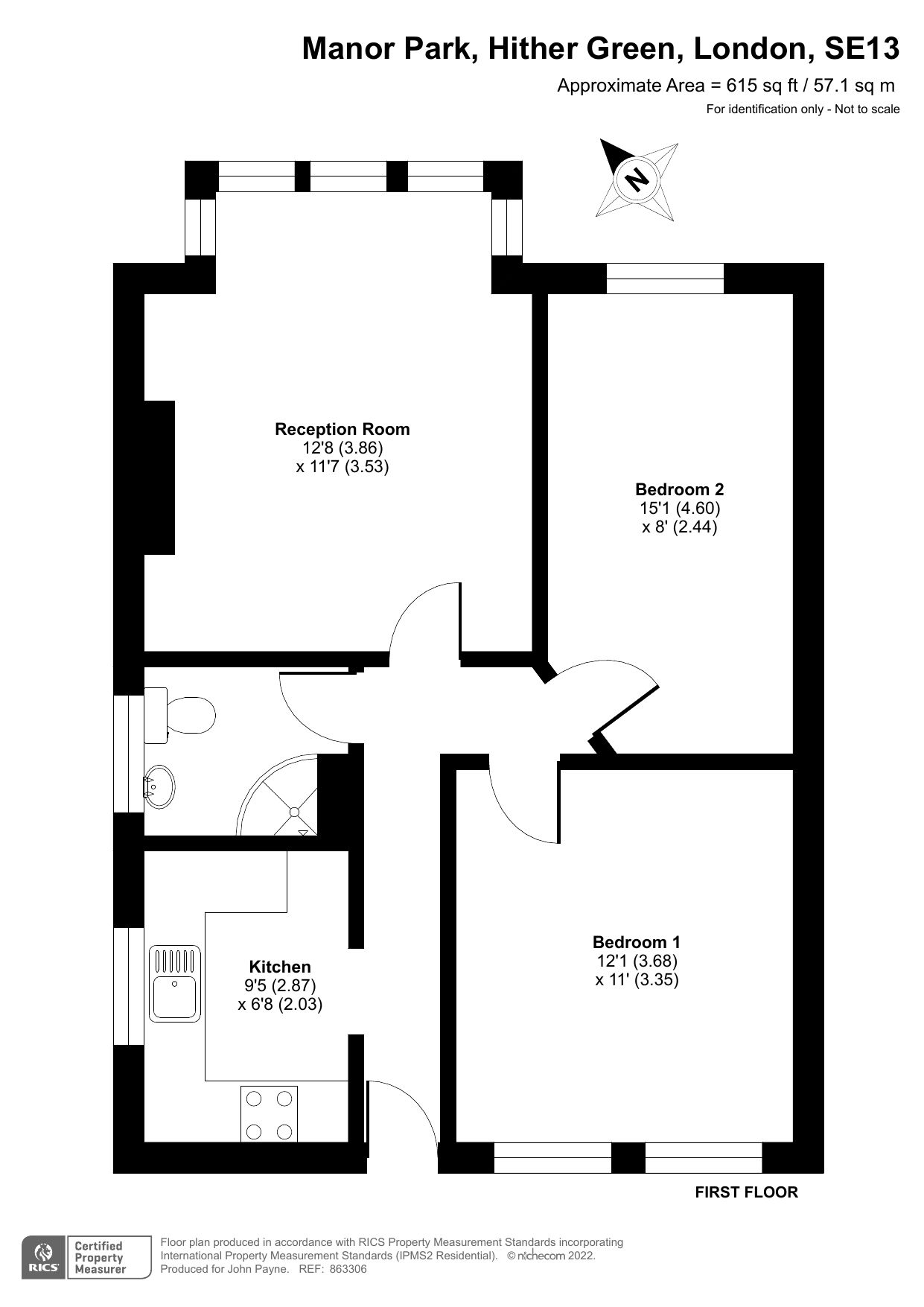 2 bed flat for sale in Manor Park, London SE13 Zoopla