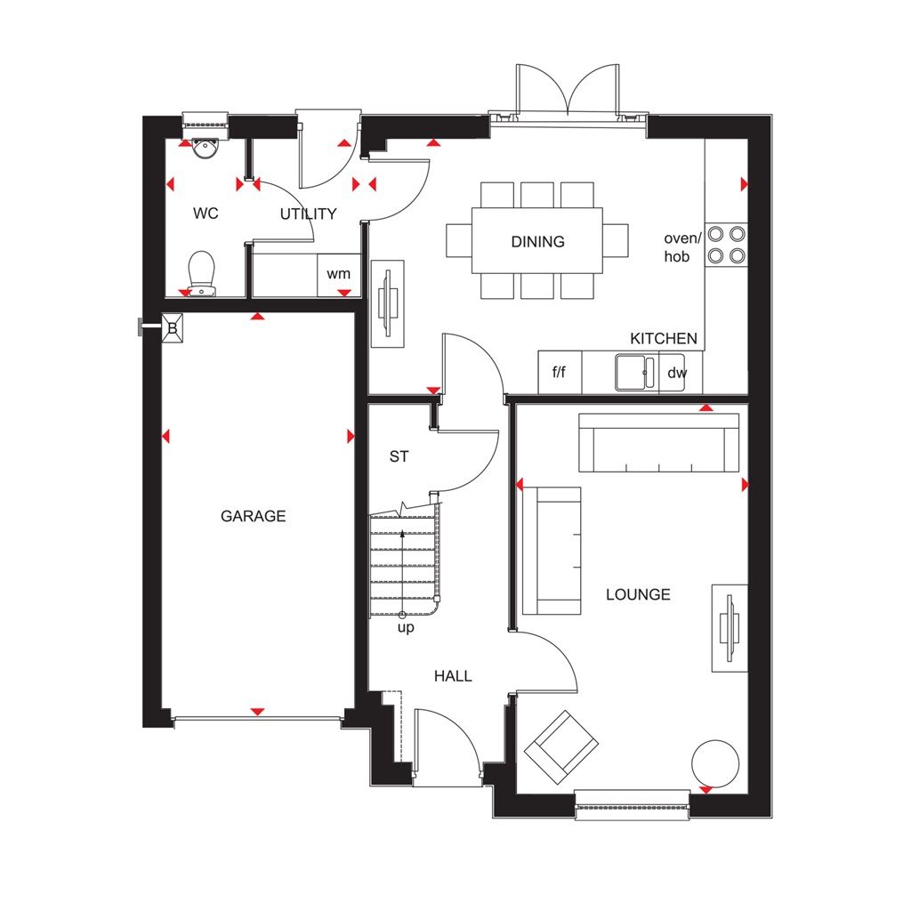 New home, 4 bed detached house for sale in "Dunbar" at Charolais Lane