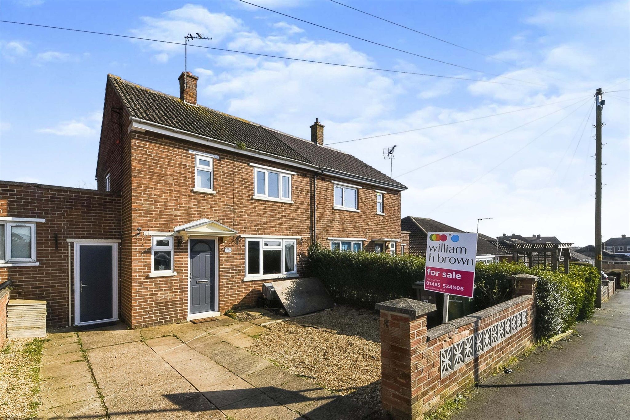 2 bed semidetached house for sale in Waveney Road, Hunstanton PE36