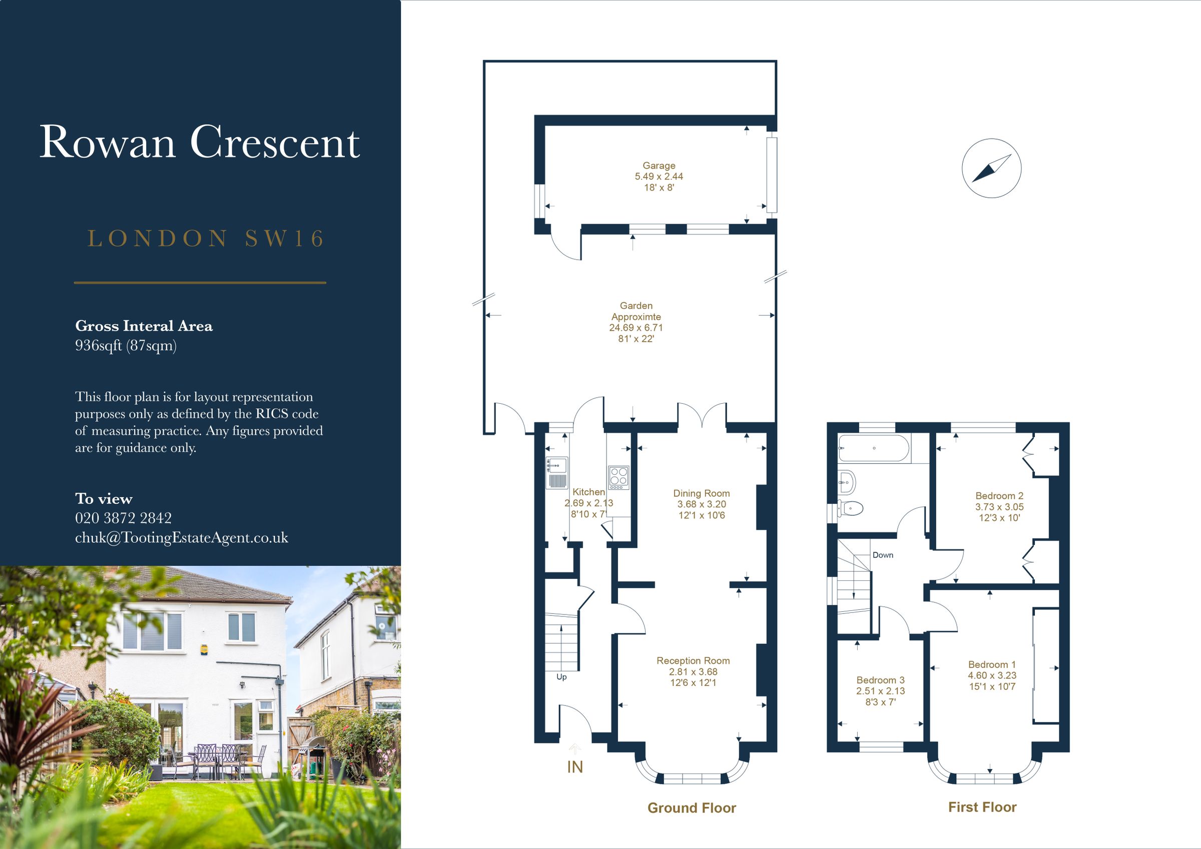 New home, 1 bed end terrace house for sale in Rowan Crescent, Streatham