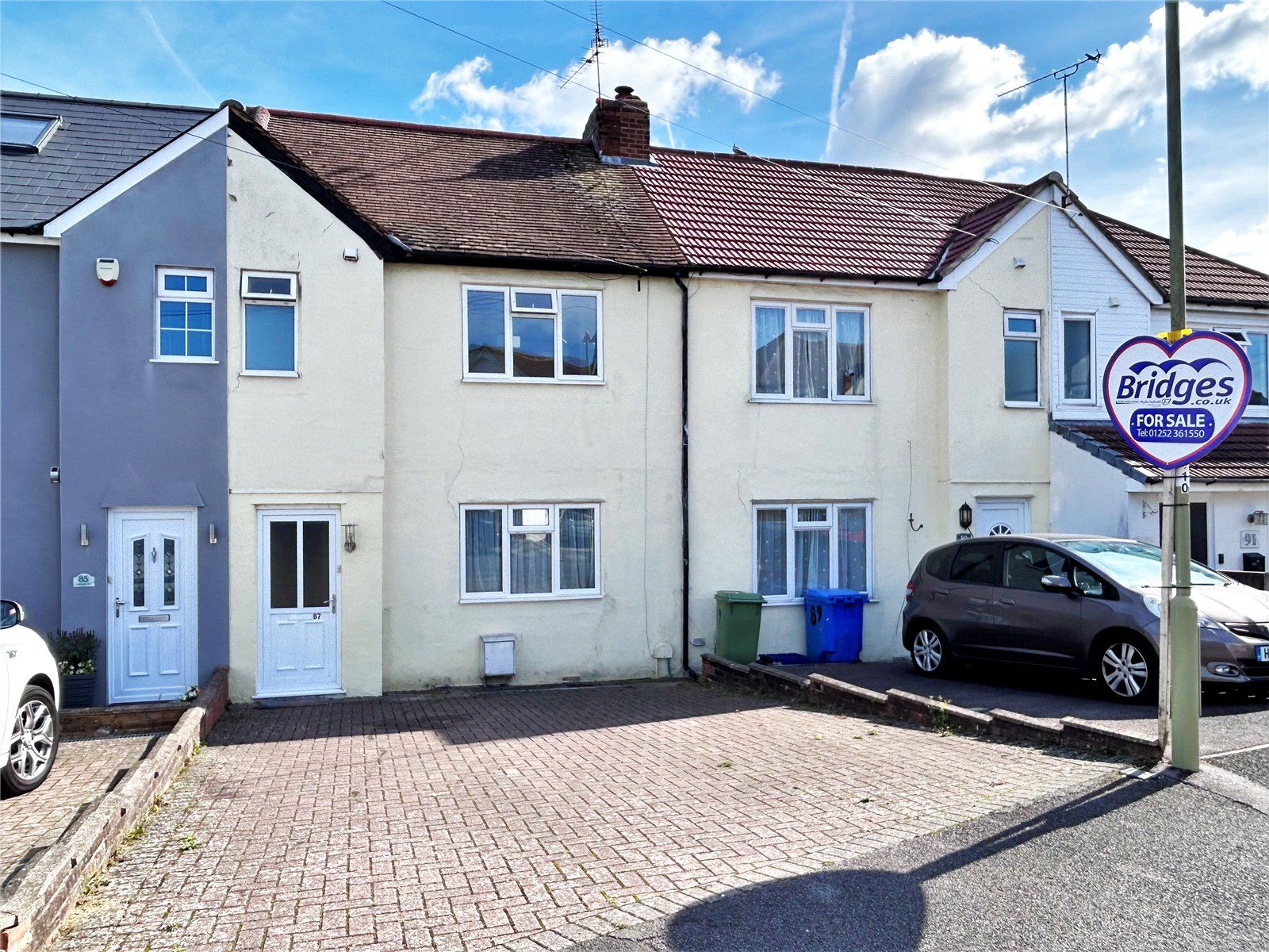 3 bed terraced house for sale in Roberts Road, Aldershot, Hampshire