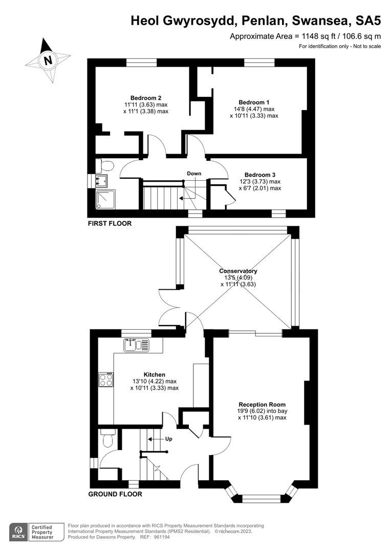 3 bed semidetached house for sale in Heol Gwyrosydd, Penlan, Swansea