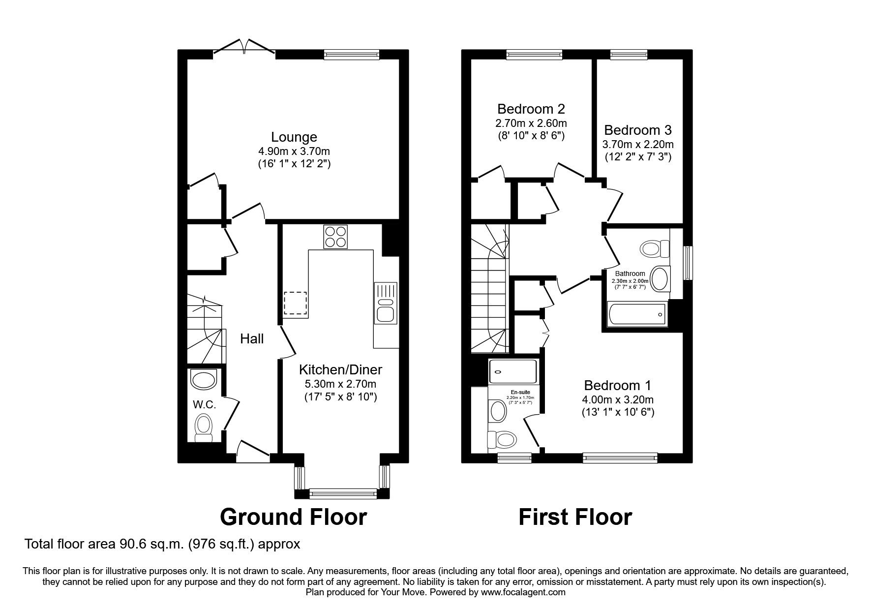 3 bed end terrace house for sale in Bells Lane, Hoo, Rochester, Kent