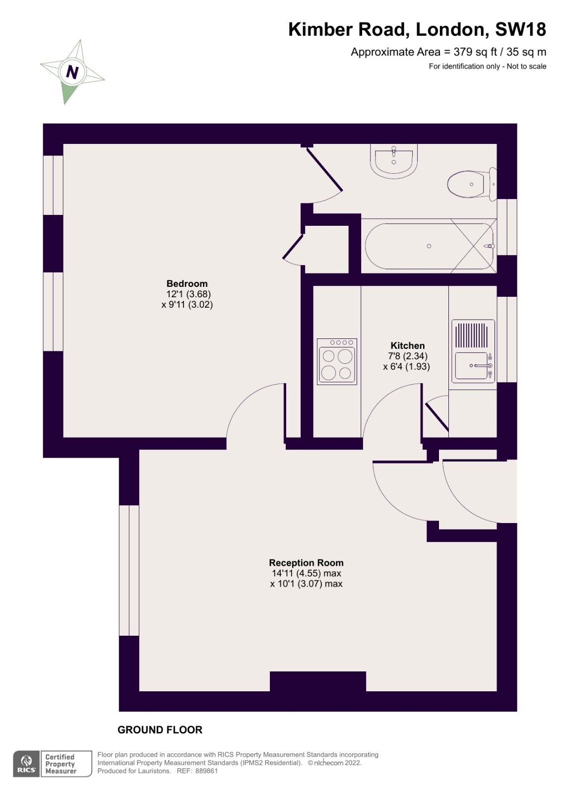 1 bed flat for sale in Coleman Court, Kimber Road, Southfields SW18