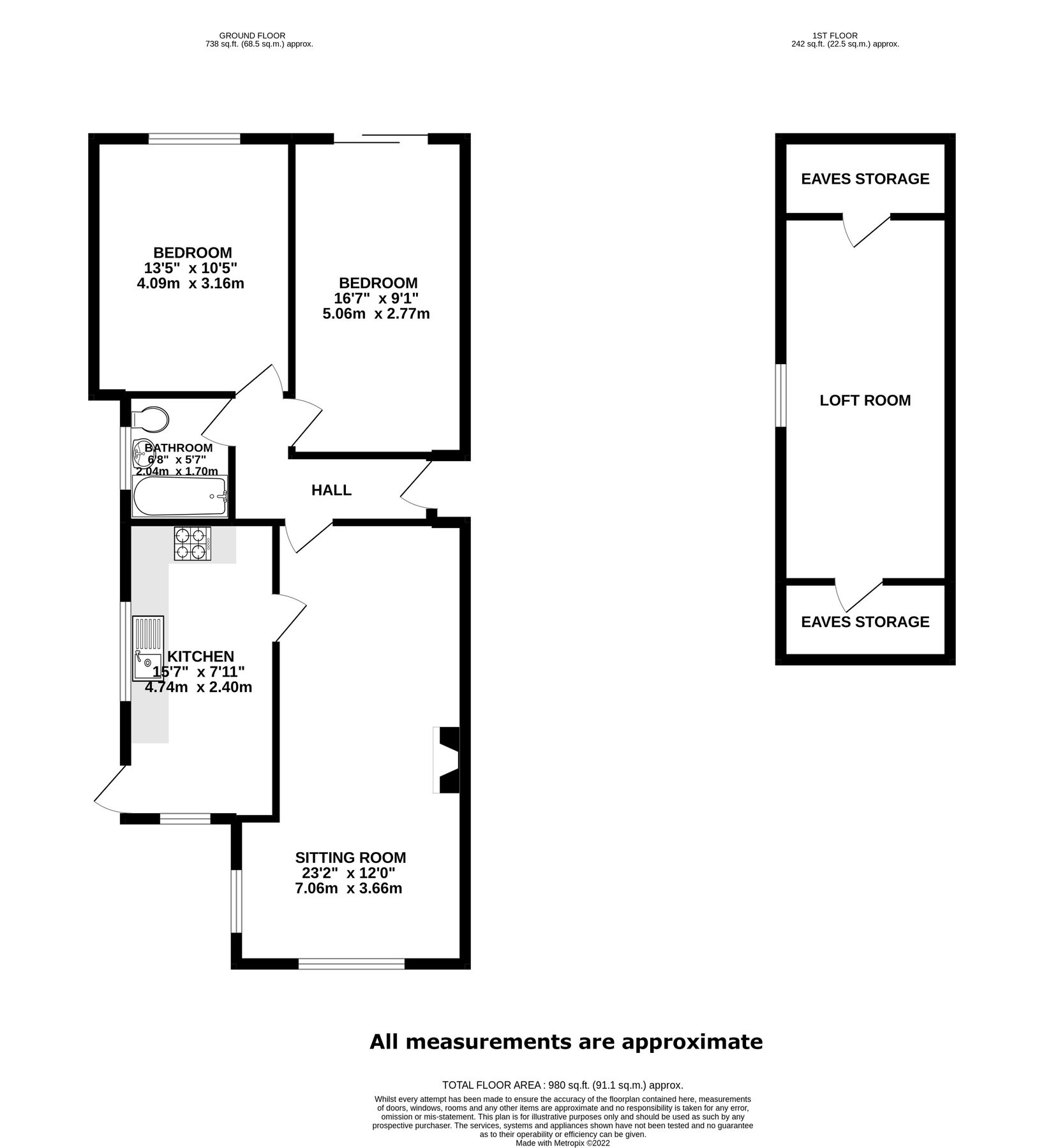 2 bed detached bungalow for sale in Birches Lane, South Wingfield