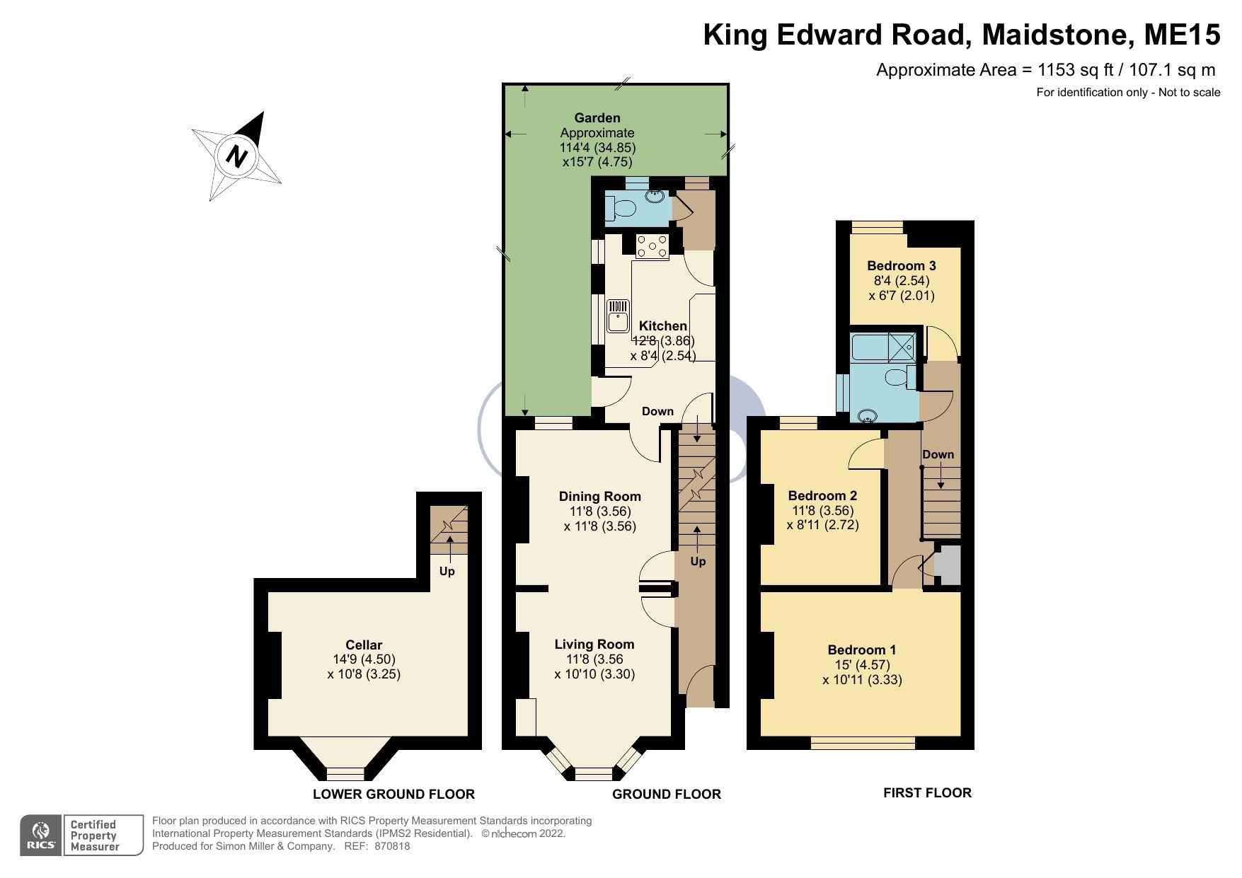 3 bed terraced house for sale in King Edward Road, Maidstone ME15 Zoopla