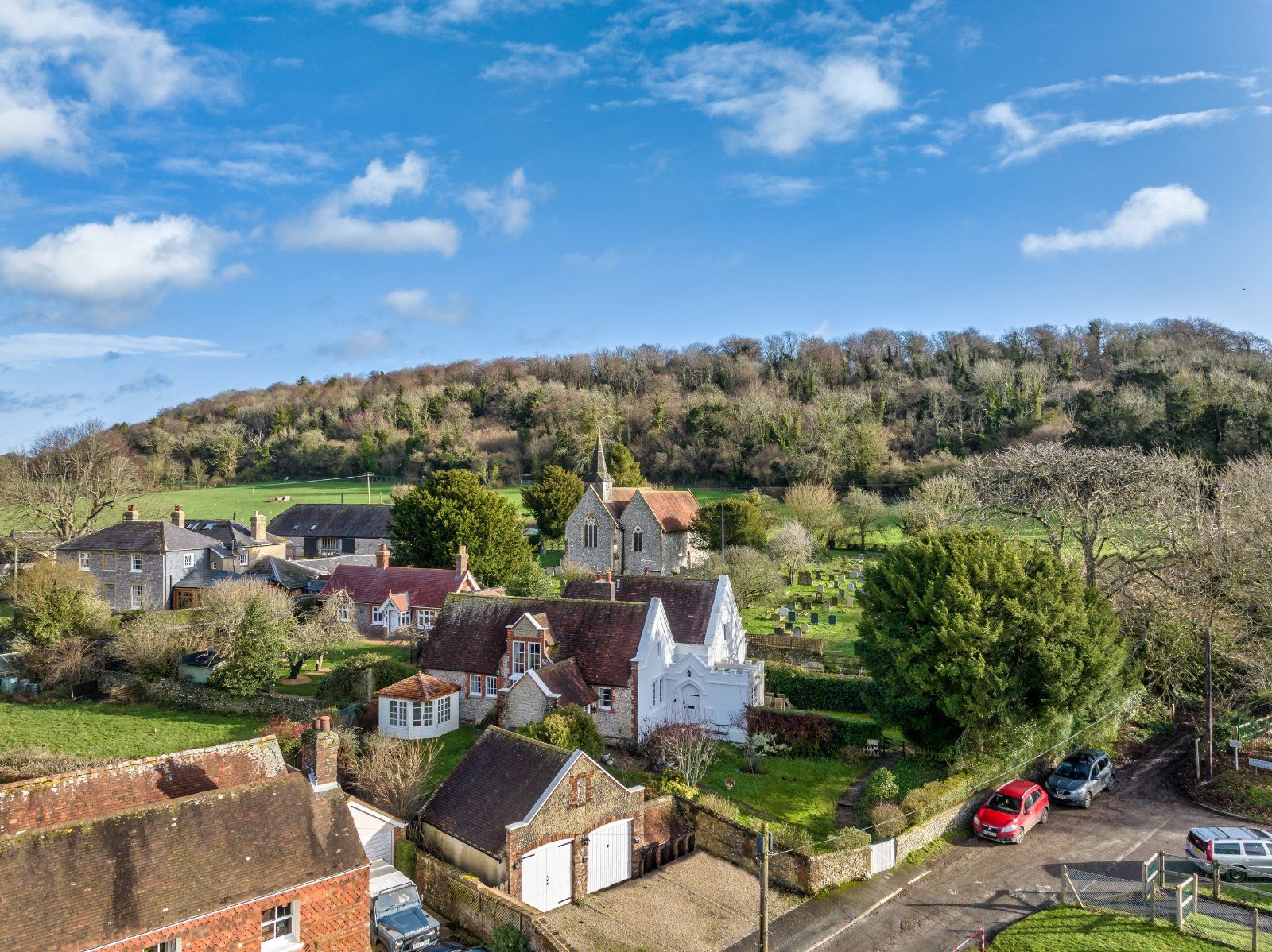 2 bed semidetached house for sale in School Lane, Compton, Chichester
