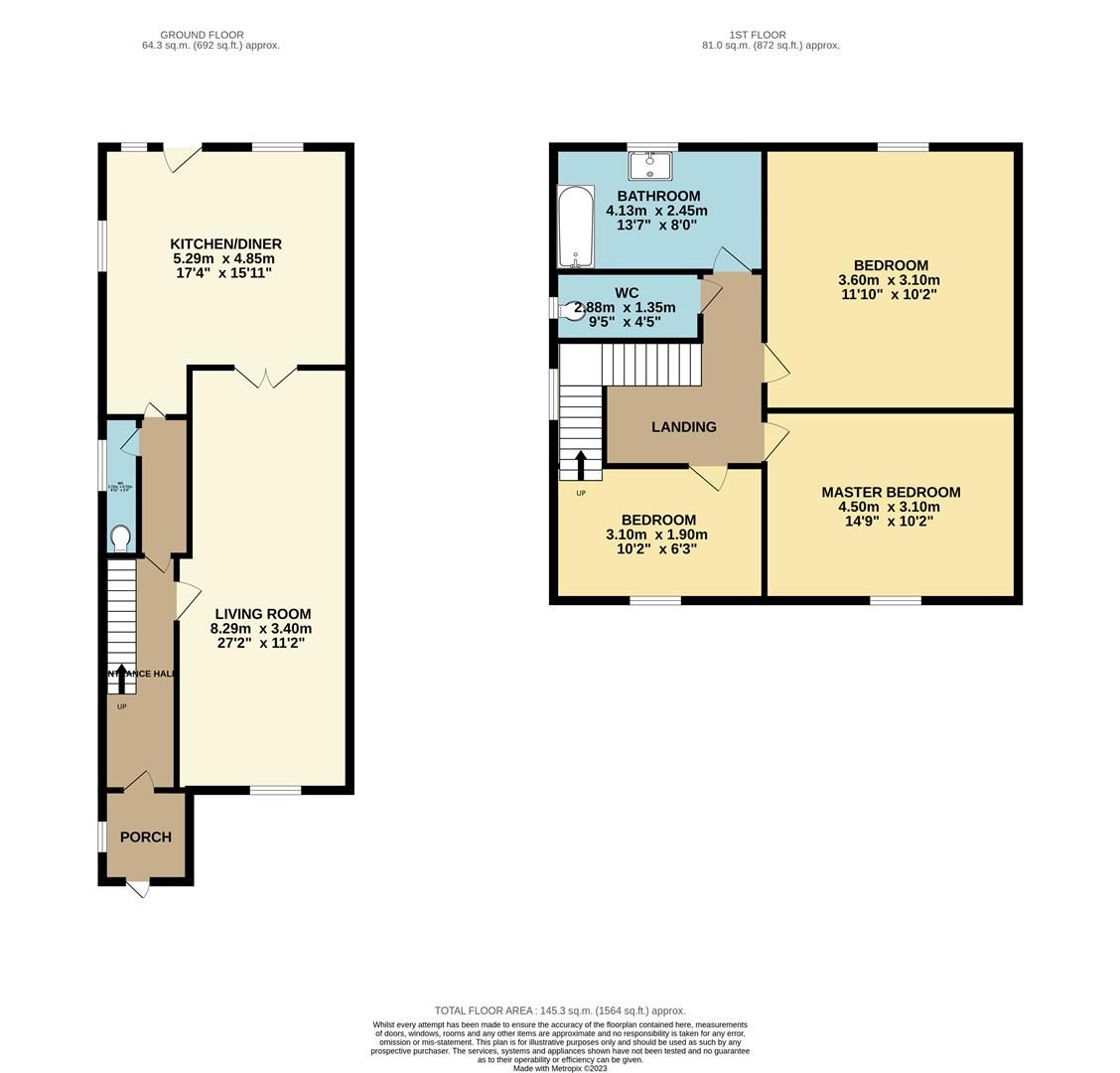 3 bed semidetached house for sale in Cuffley Hill, Goffs Oak, Waltham